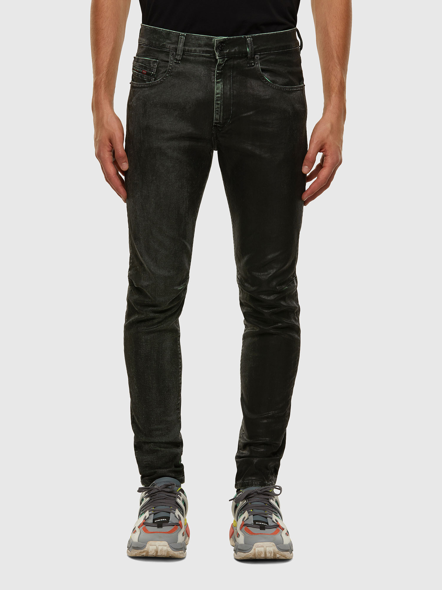 D-Strukt 009DU, Black/Dark grey Diesel - D-Strukt 009DU, Black/Dark grey - Jeans - Image 1