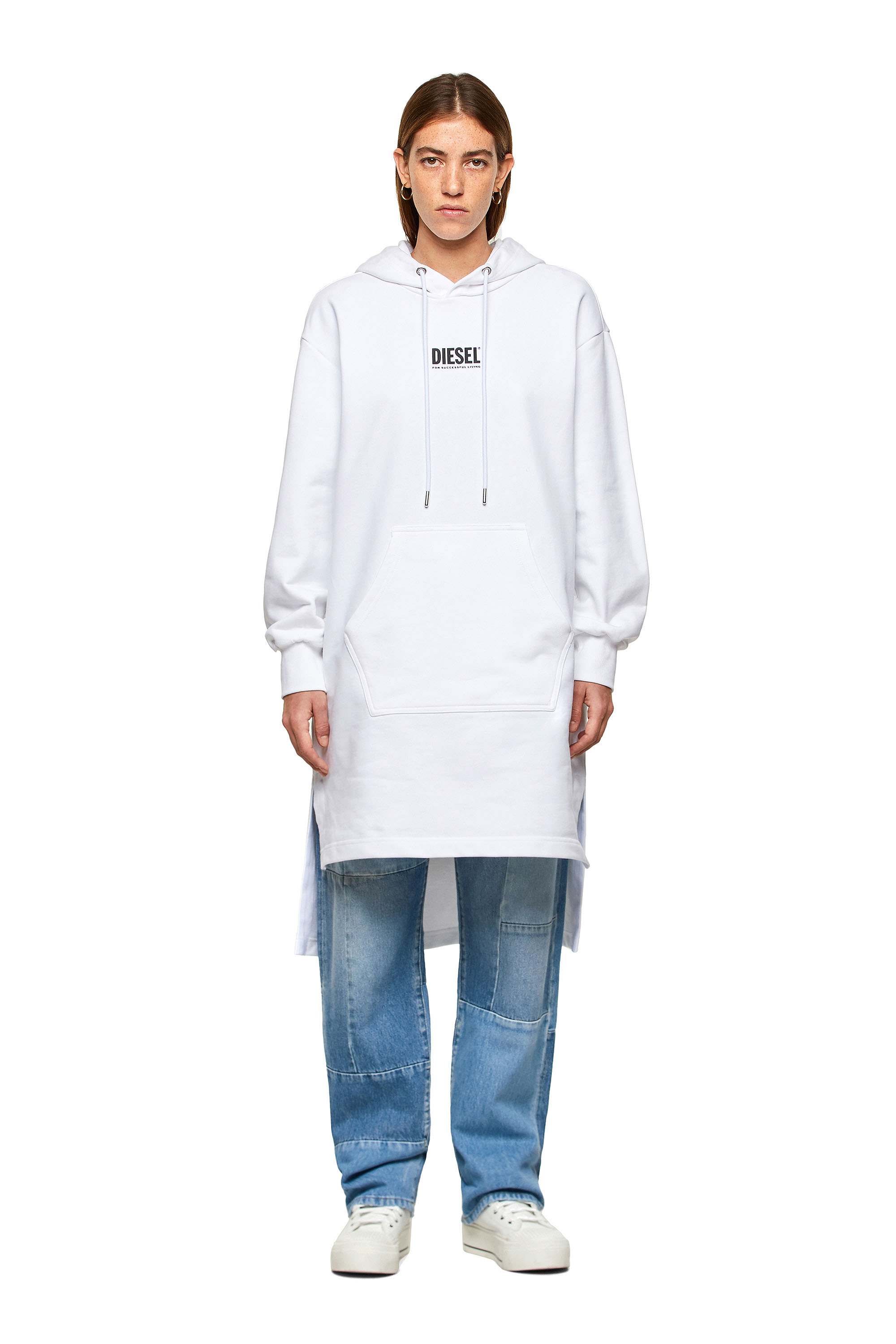 D-ILSE-SMALLOGO, White Diesel - D-ILSE-SMALLOGO, White - Dresses - Image 1