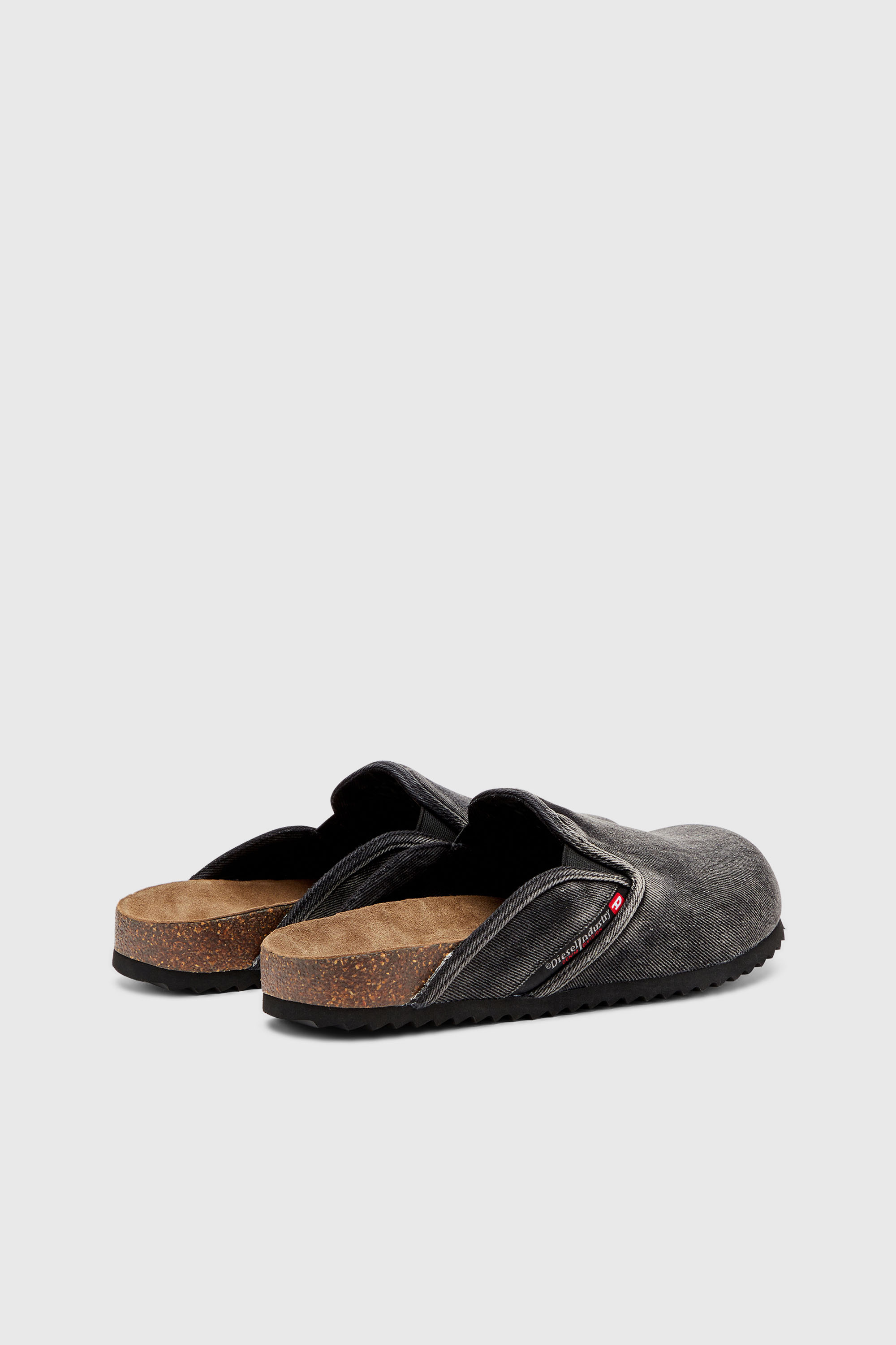 Men's D-Woodstock-Denim mules | Black | Diesel TR