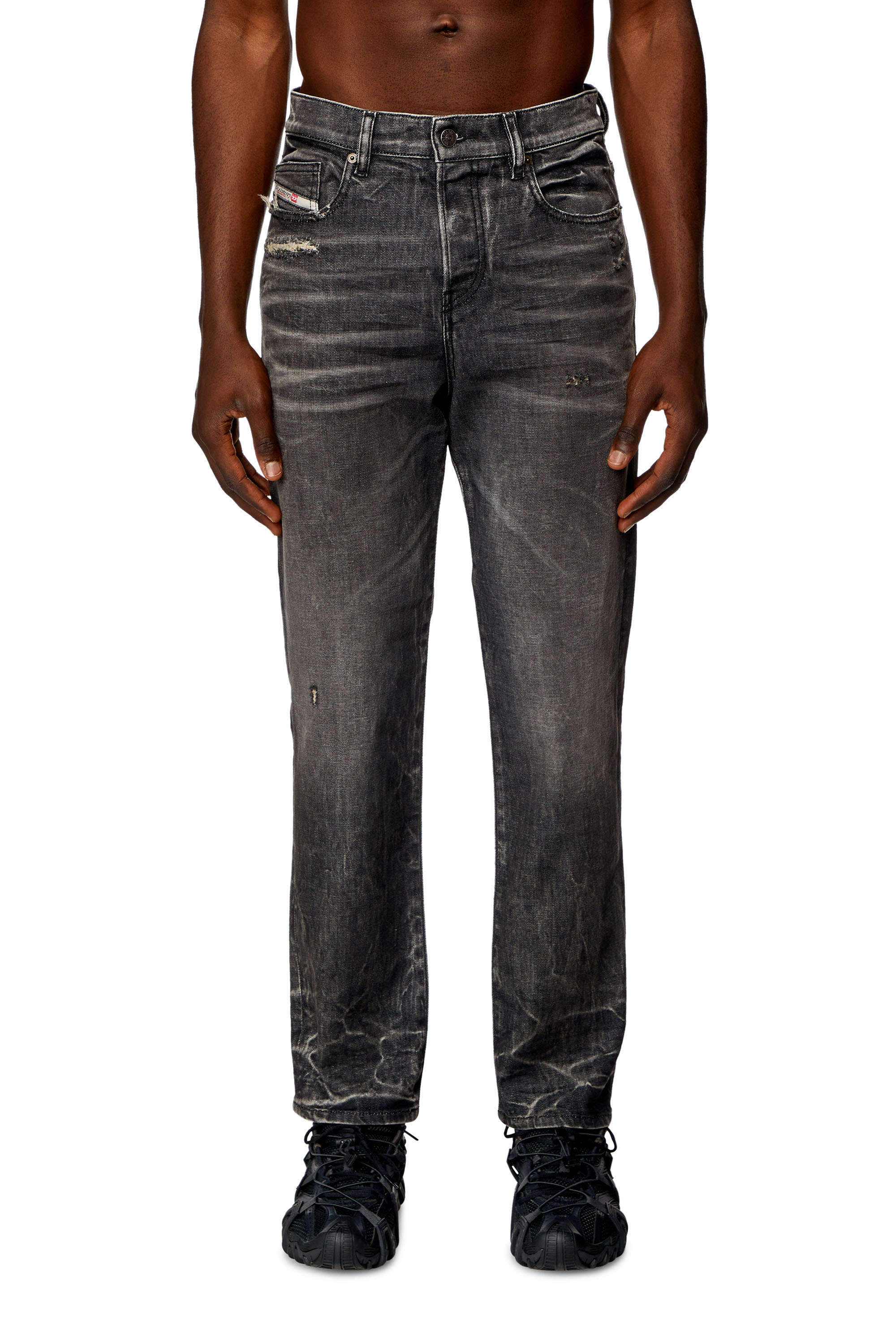 Men's Regular Jeans | Black/Dark grey | Diesel 2020 D-Viker