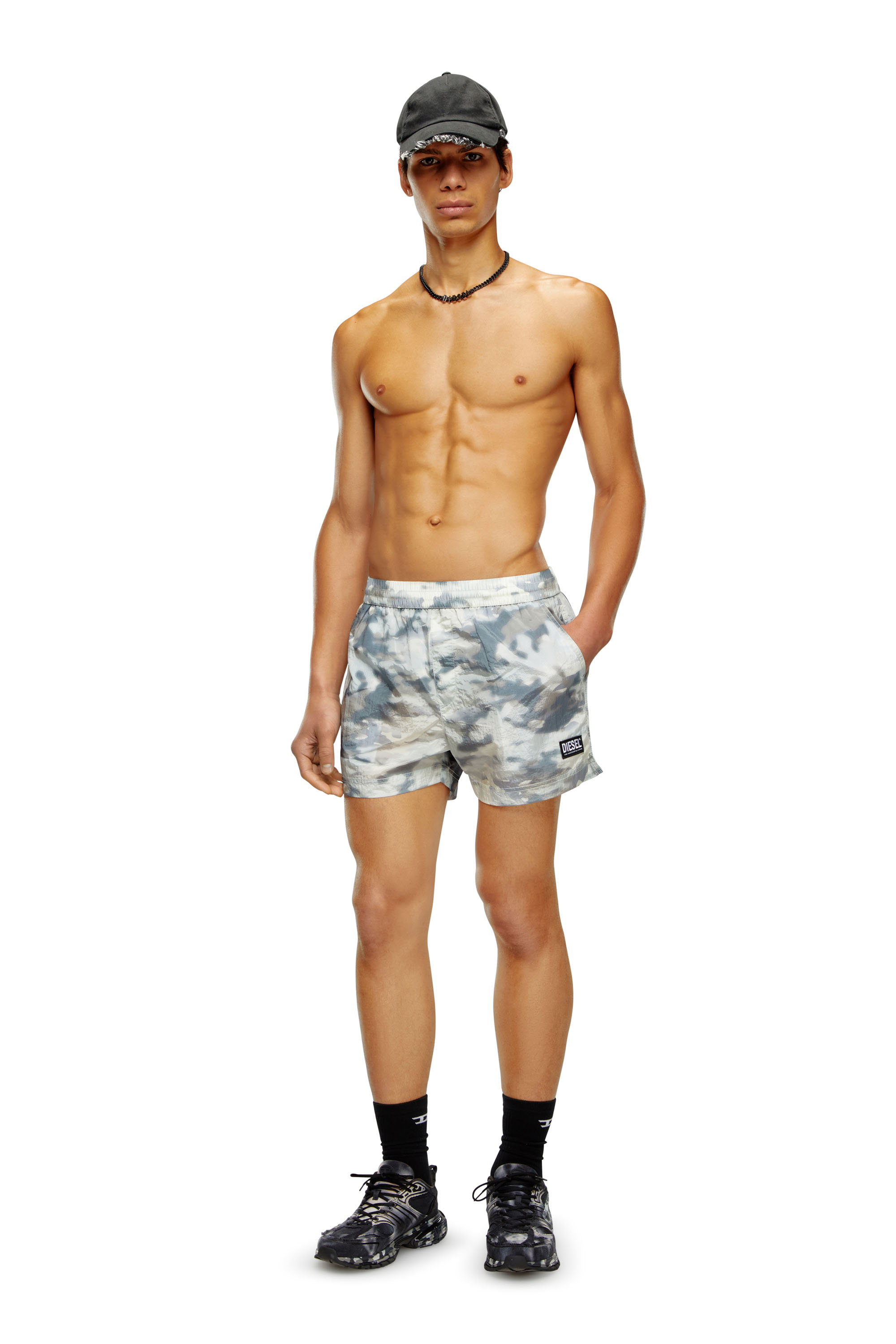 Diesel Solid Color BMBX-HERO Swim Brief with Drawstring Waist men - Glamood  Outlet