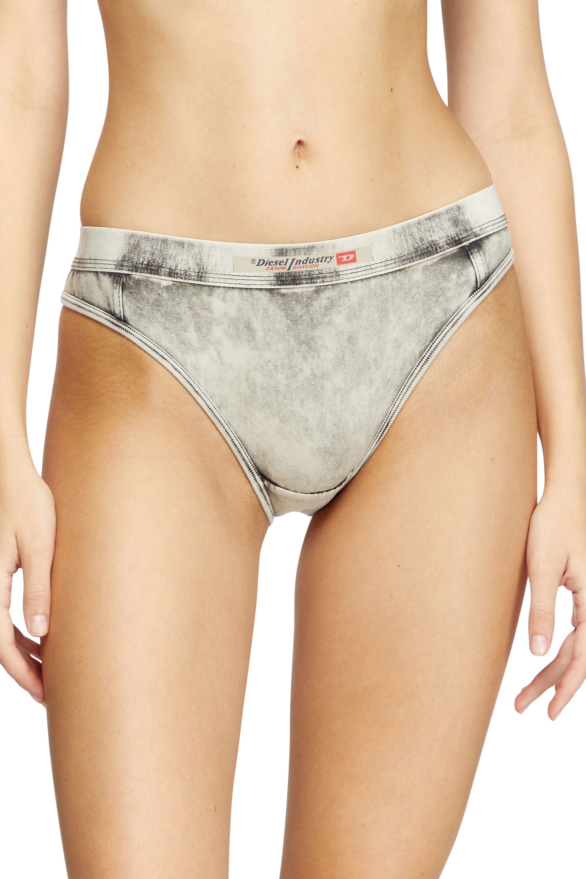 Diesel - CLODIA-DNM, Woman's Briefs in denim-effect jersey in Grey - 2