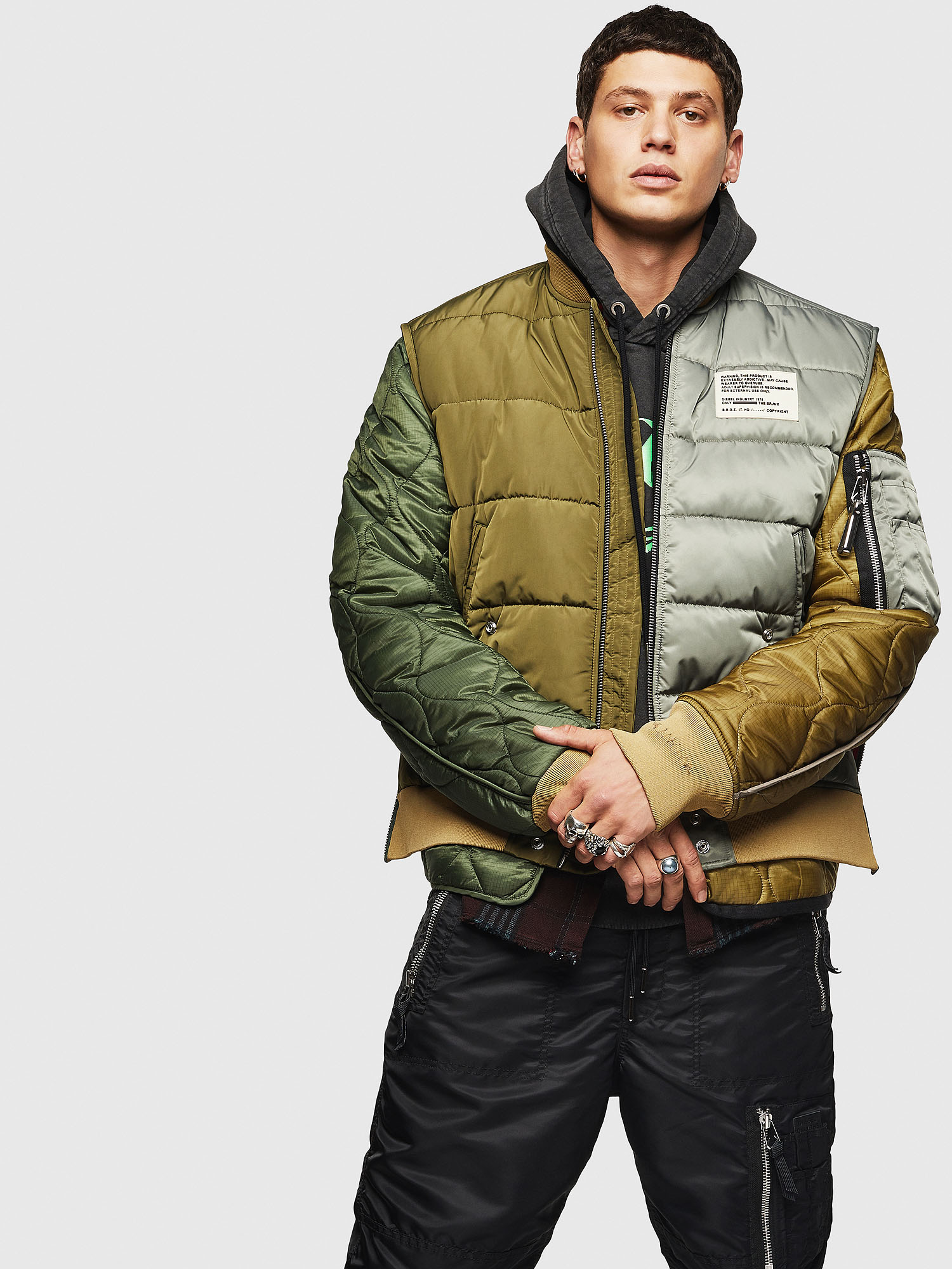 W-KOSLOV, Military Green Diesel - W-KOSLOV, Military Green - Winter Jackets - Image 1