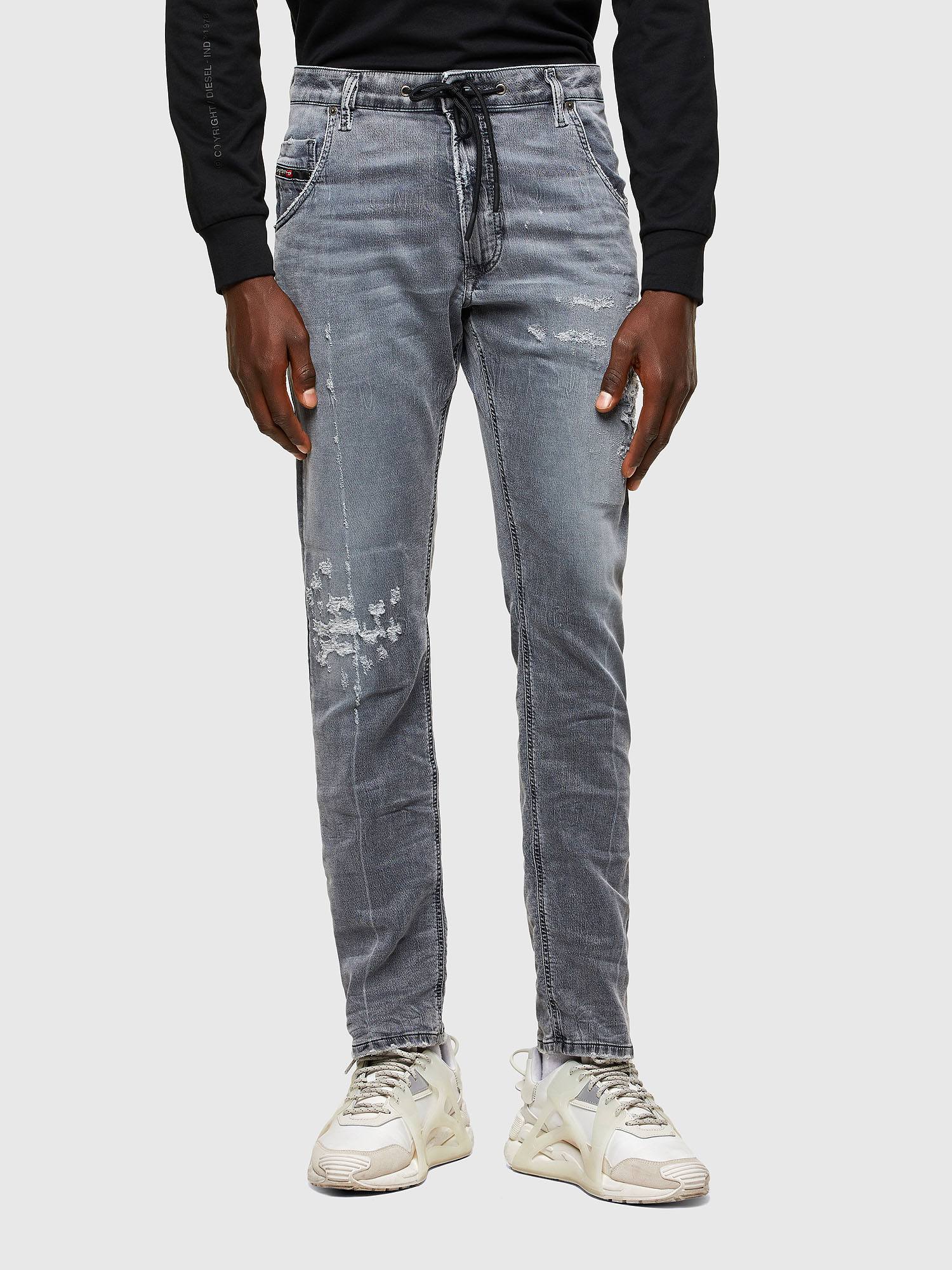 KROOLEY JoggJeans® 069SN, Light Grey Diesel - KROOLEY JoggJeans® 069SN, Light Grey - Jeans - Image 1