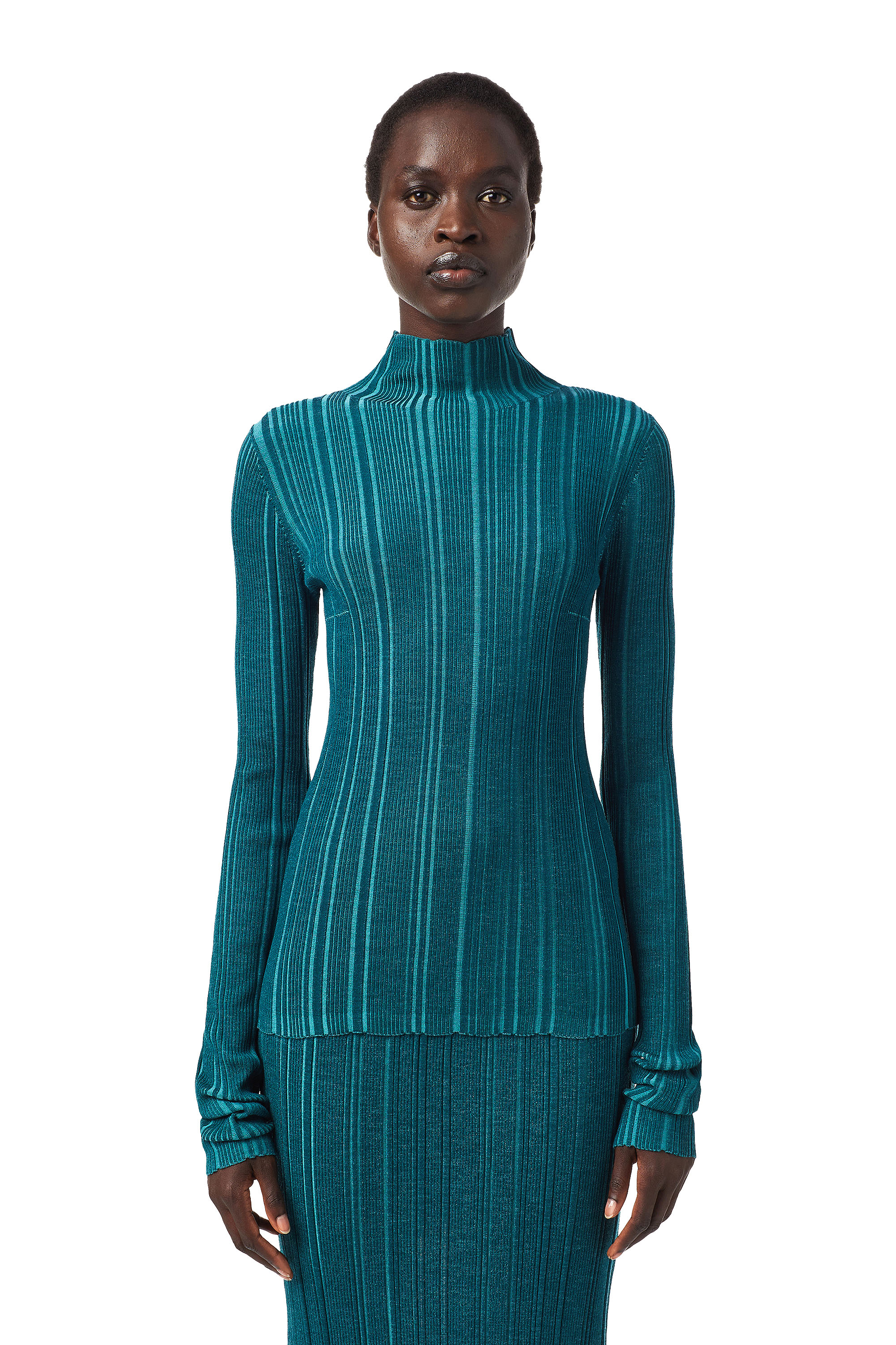 M-ALBERTA, Water Green Diesel - M-ALBERTA, Water Green - Knitwear - Image 1