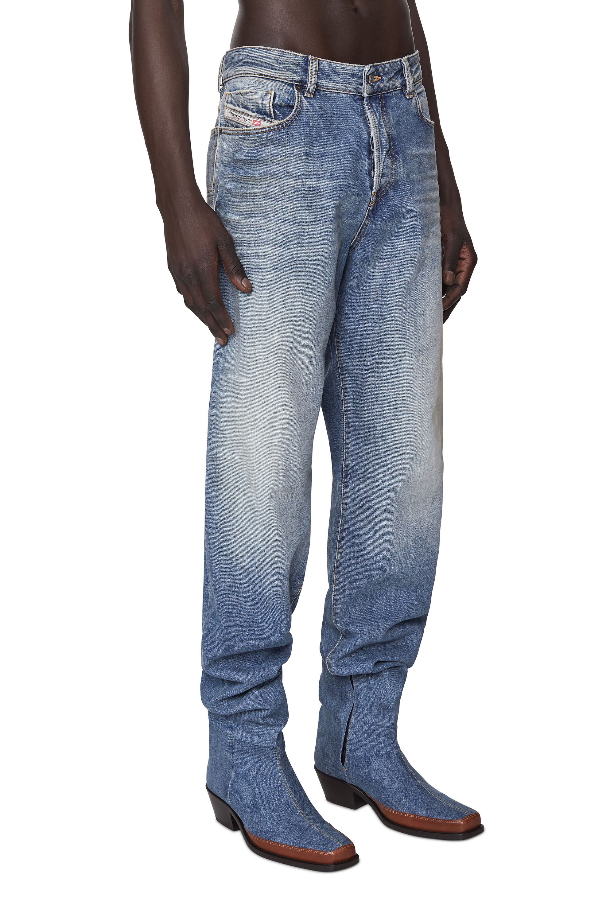 Diesel - 1955 007A7 Straight Jeans, Light Blue - Image 4