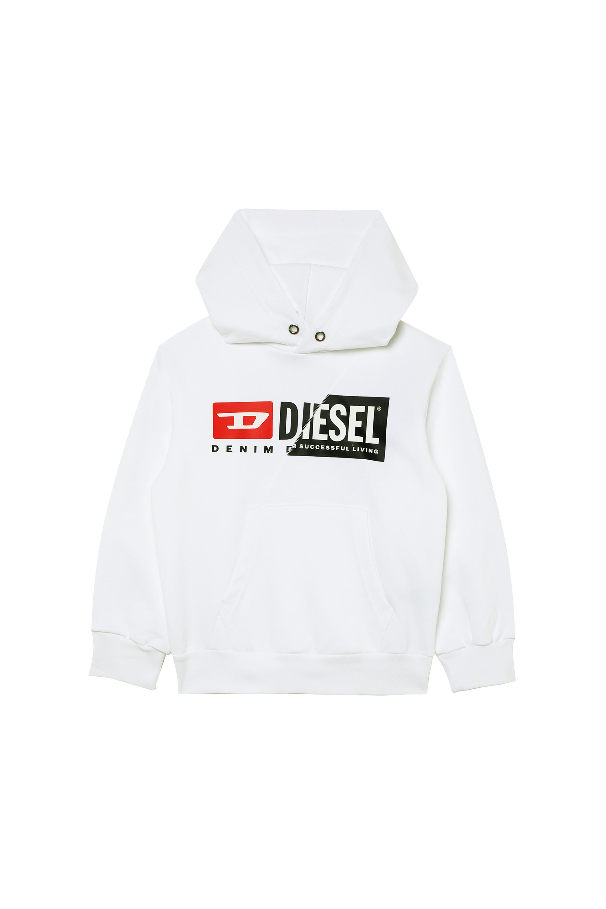 SGIRKHOODCUTYX OVER, White Diesel - SGIRKHOODCUTYX OVER, White - Sweaters - Image 1