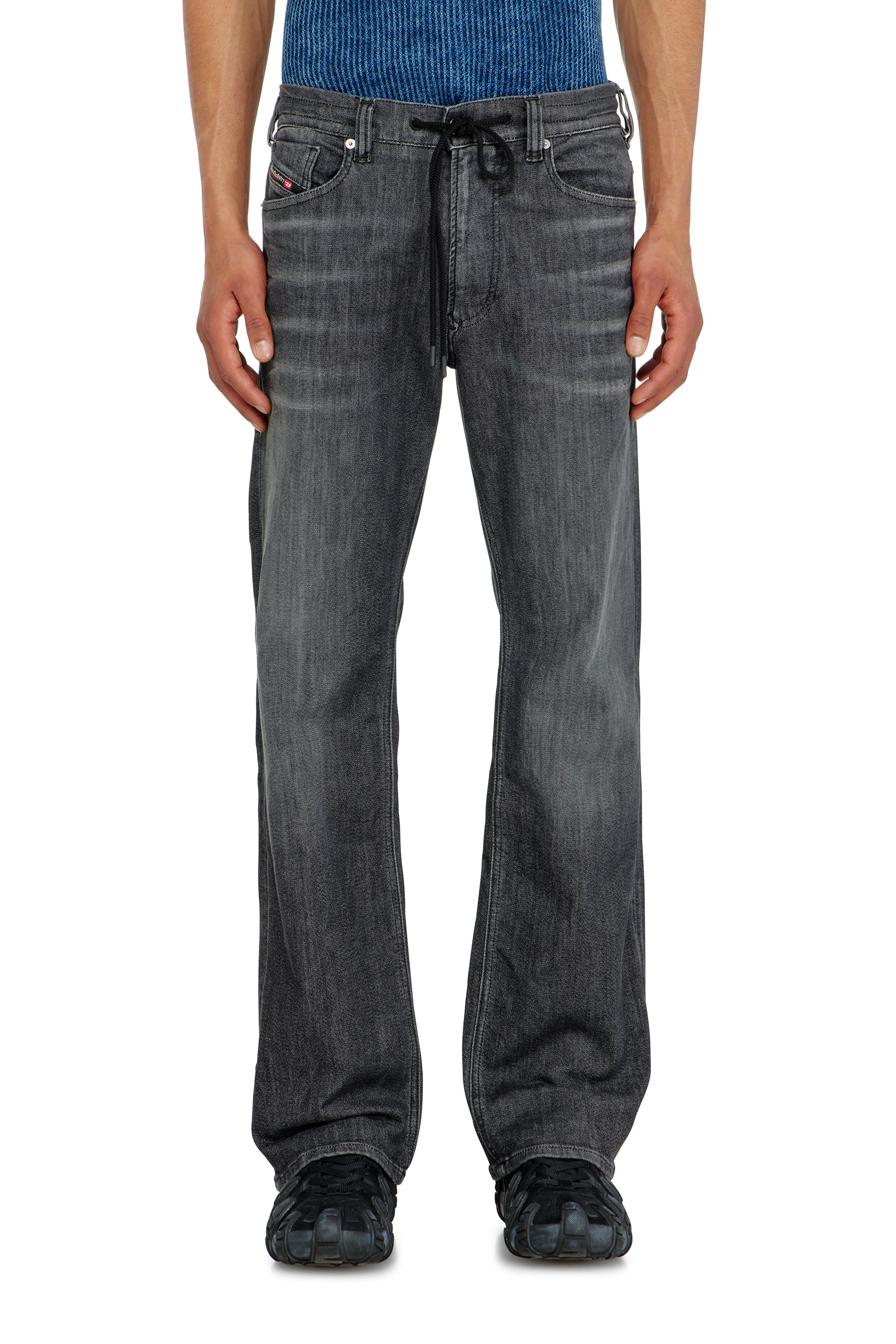 Diesel - Man's Relaxed 2080 D-Reel Joggjeans&reg; 09M66, Black/Dark grey - 1