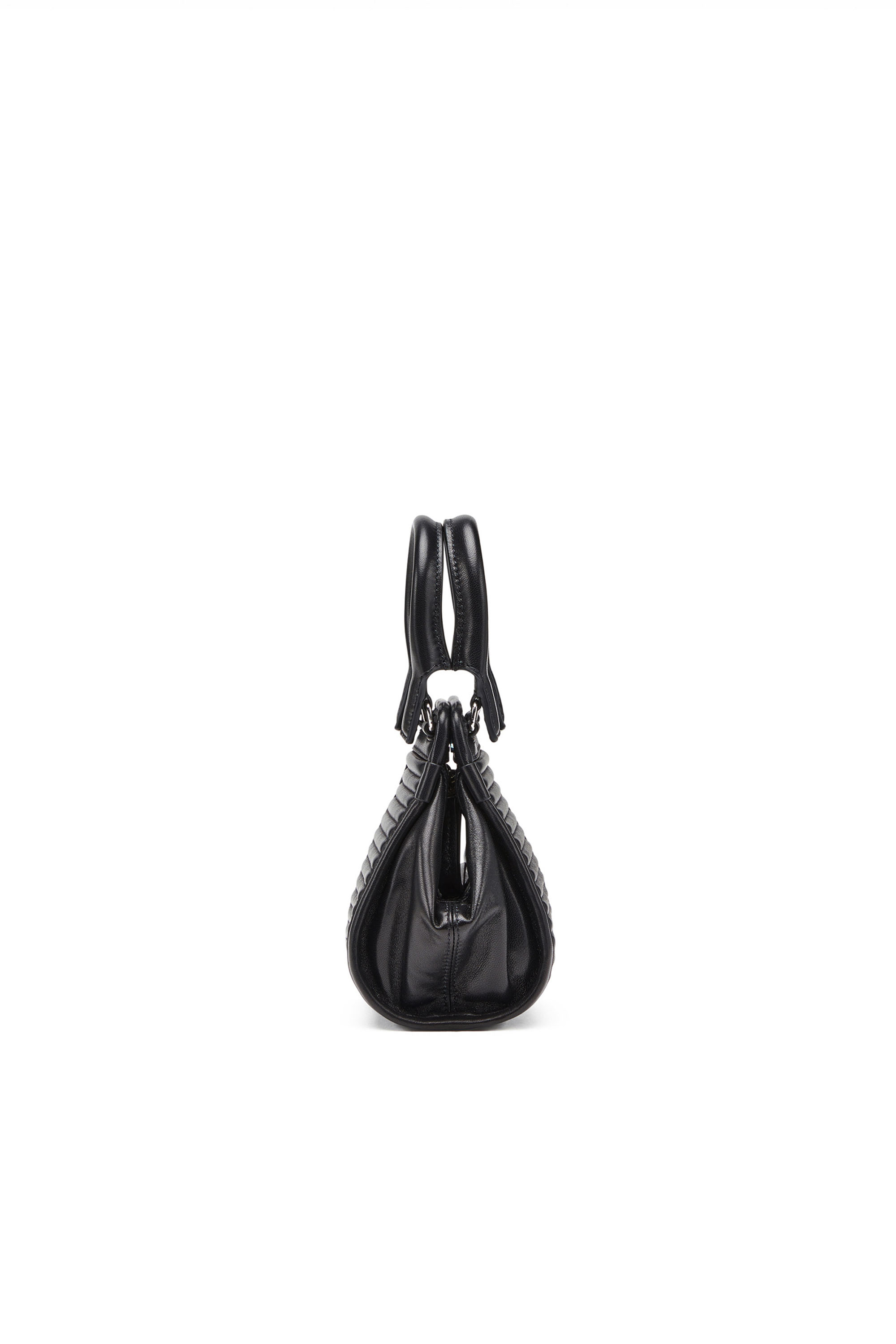 Women's D-Vina-RR XXXS - Mini bag in quilted leather | Black | Diesel