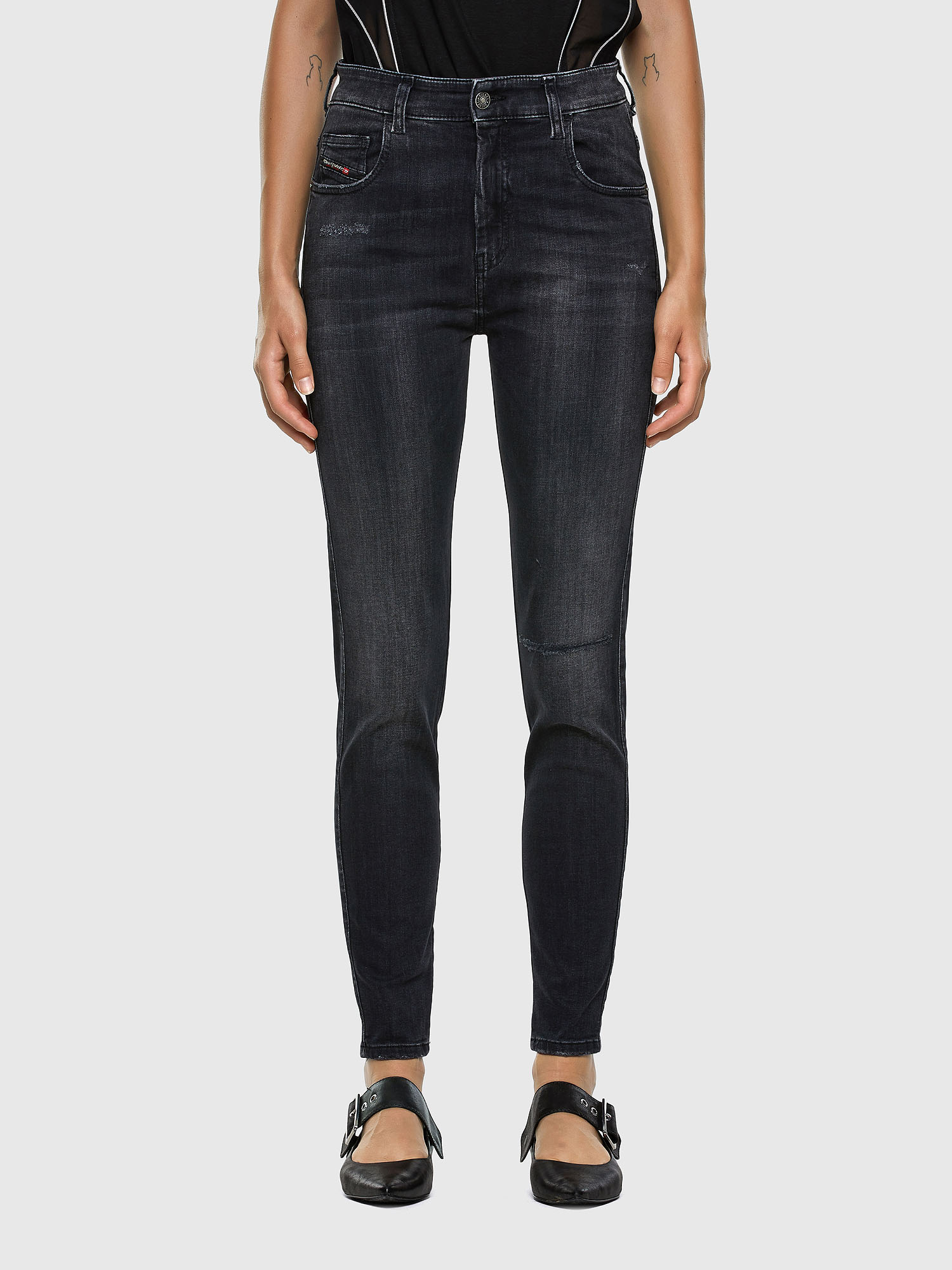 Slandy High 069RL, Black/Dark grey Diesel - Slandy High 069RL, Black/Dark grey - Jeans - Image 1