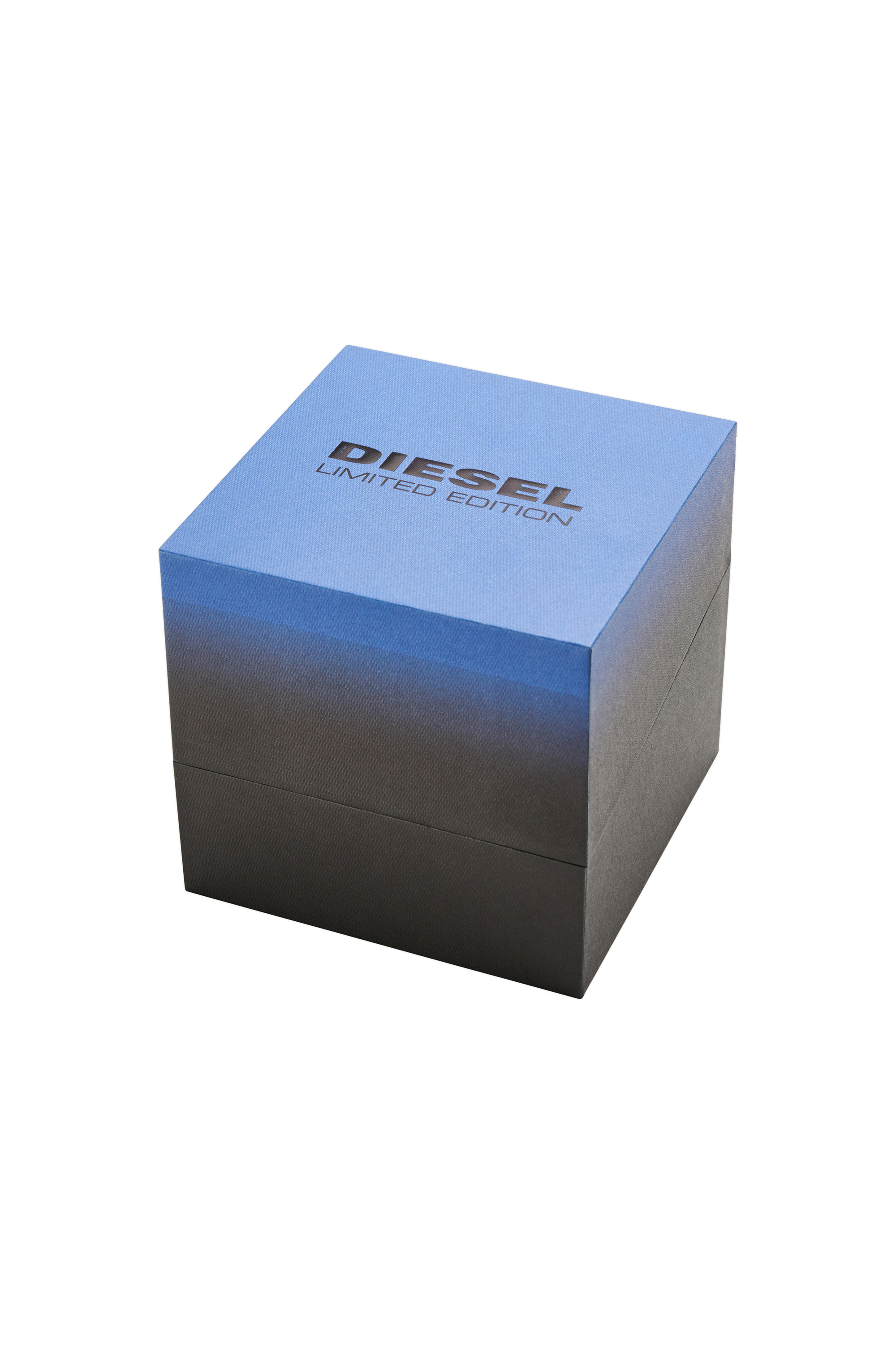 Diesel - DZ4553, Man's Griffed chronograph matte black nylon watch in Black/Blue - 5