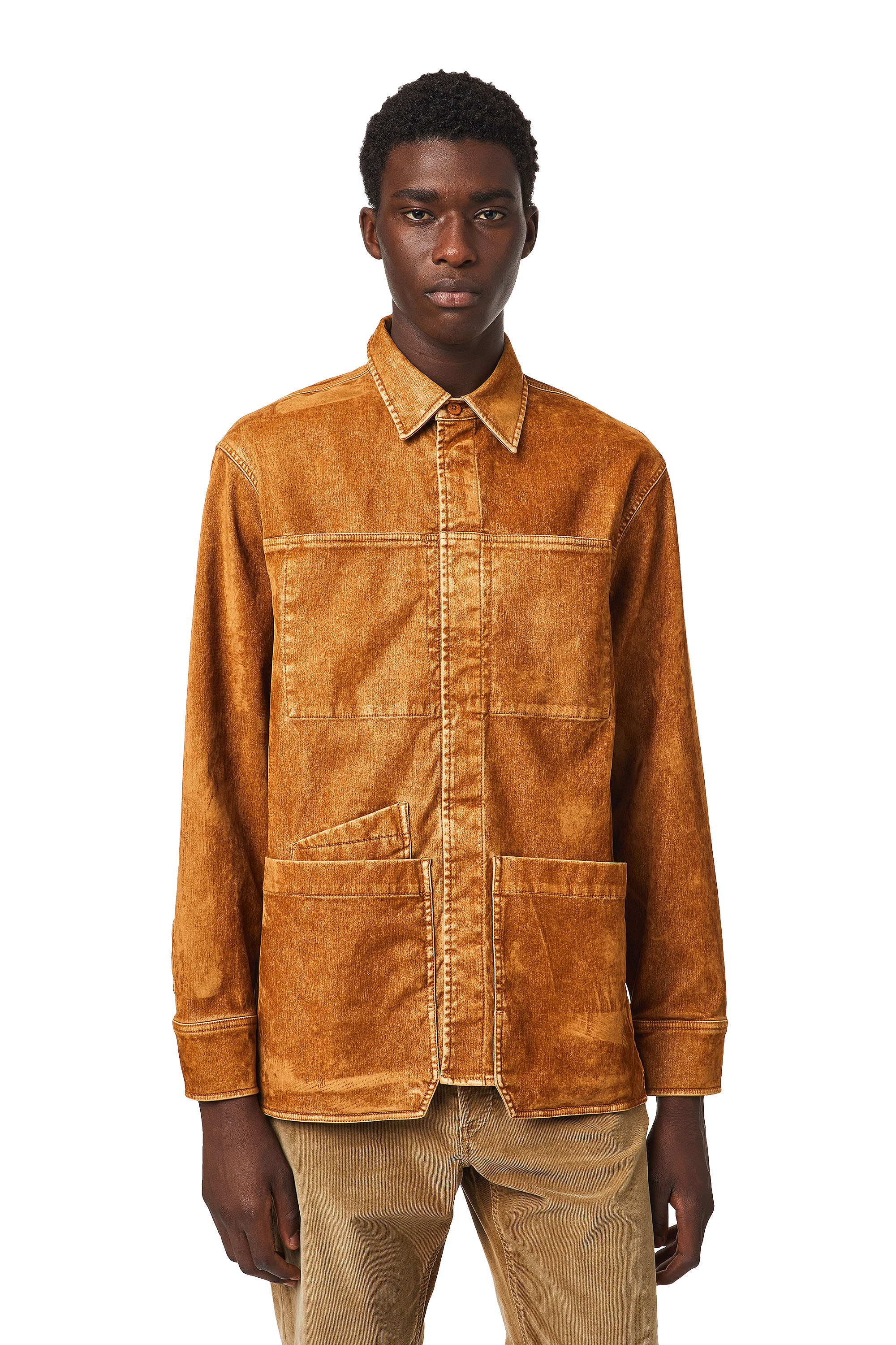 D-CORUS-SP2 JOGGJEANS, Brown Diesel - D-CORUS-SP2 JOGGJEANS, Brown - Denim Shirts - Image 1