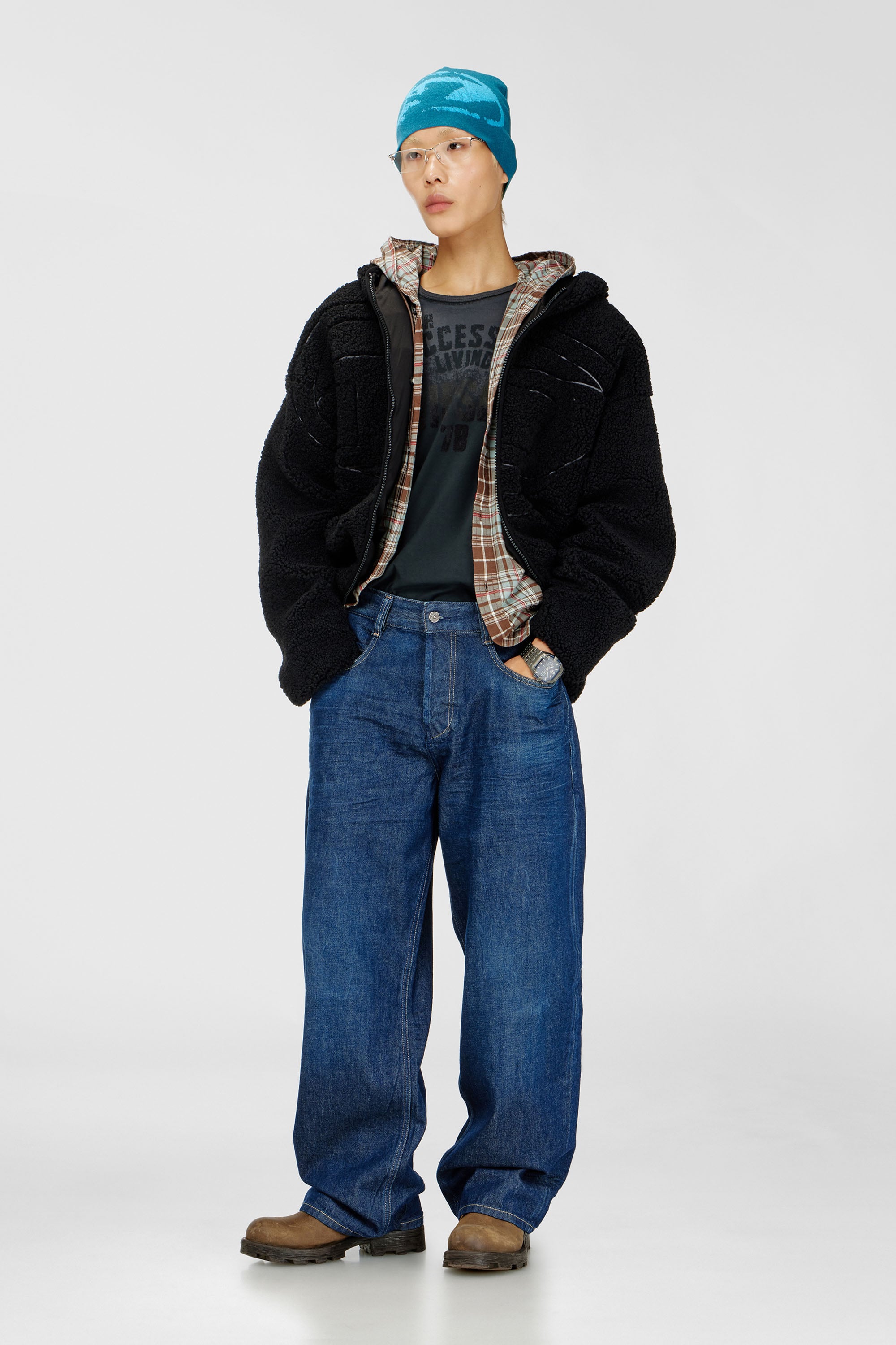 Diesel - Unisex's Relaxed Jeans 1997 D-Enim-M 0ILDT, Dark Blue - 1