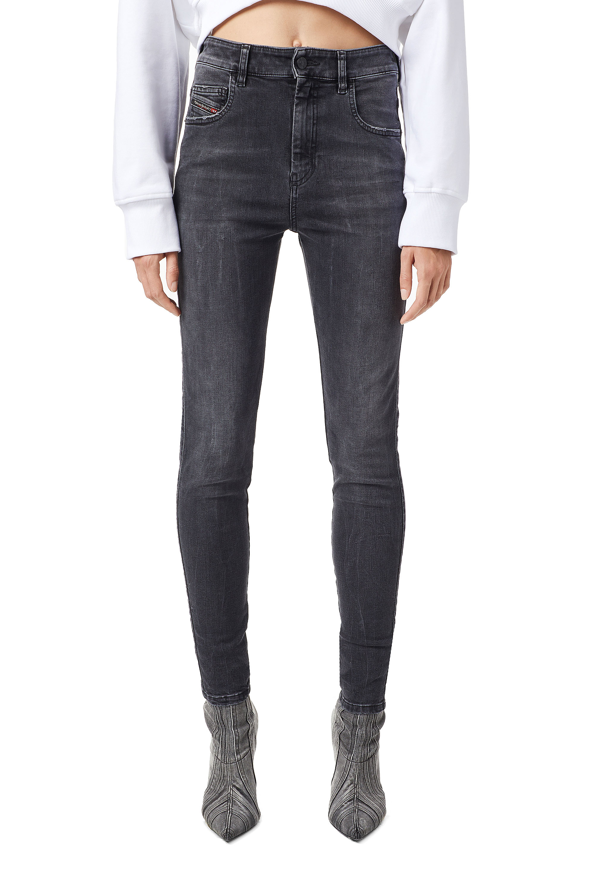 Slandy High 069XP, Black/Dark grey Diesel - Slandy High 069XP, Black/Dark grey - Jeans - Image 1