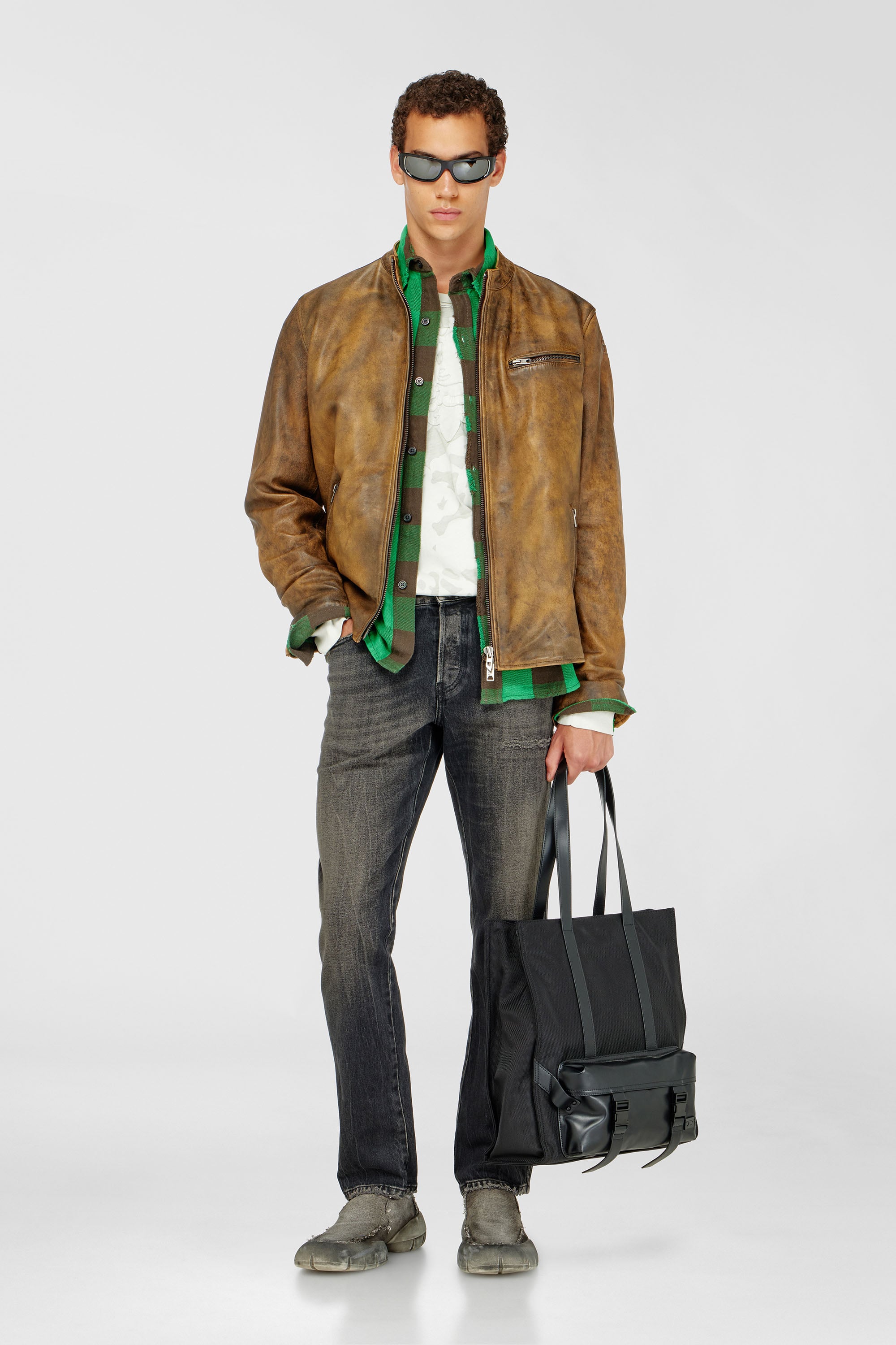 Diesel - Man's Slim Jeans 1993 D-Vyl 09P46, Black/Dark grey - 1