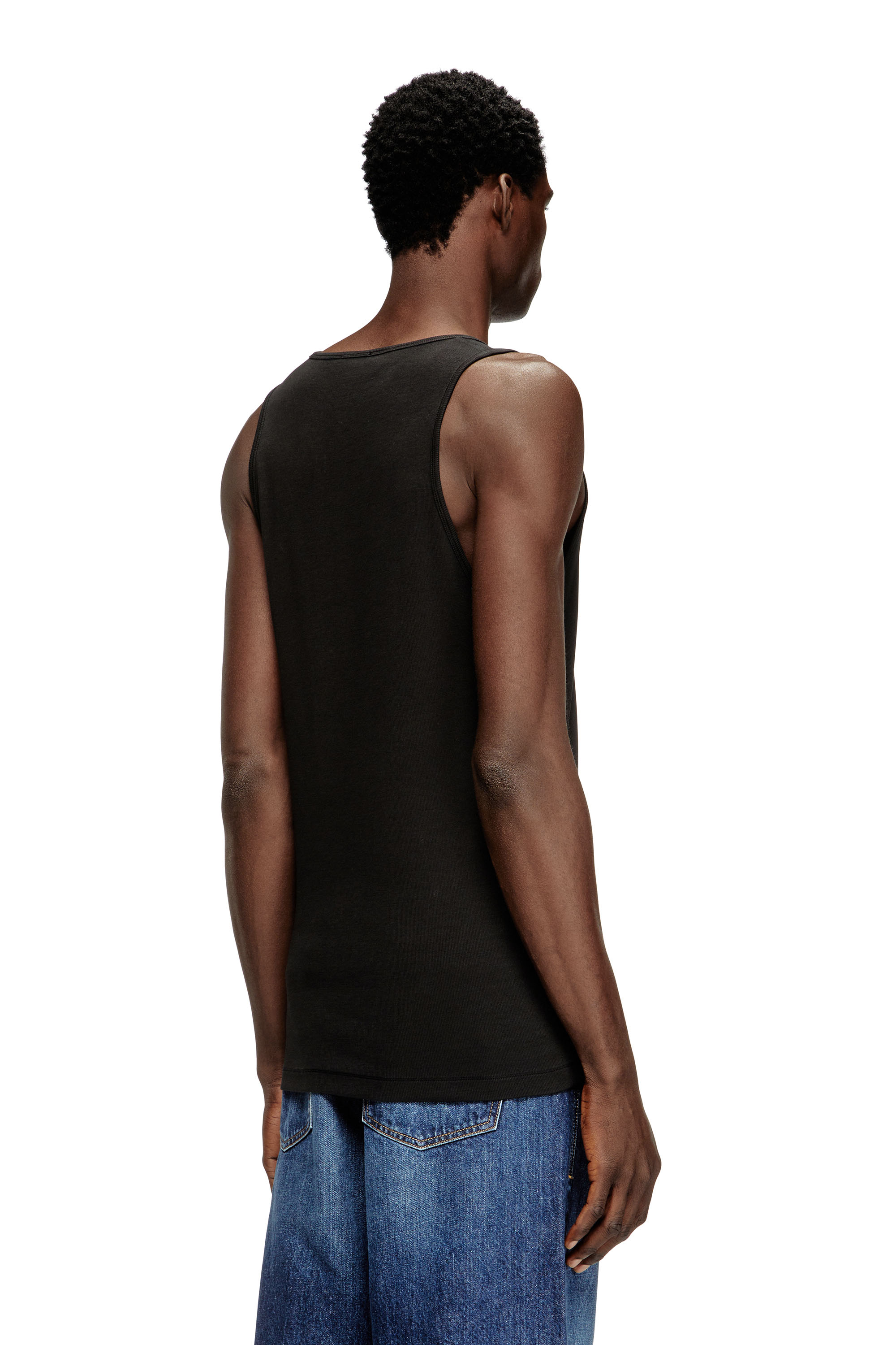 Diesel - T-LIFTY-IOD, Man's Cotton tank top with logo in Black - 4