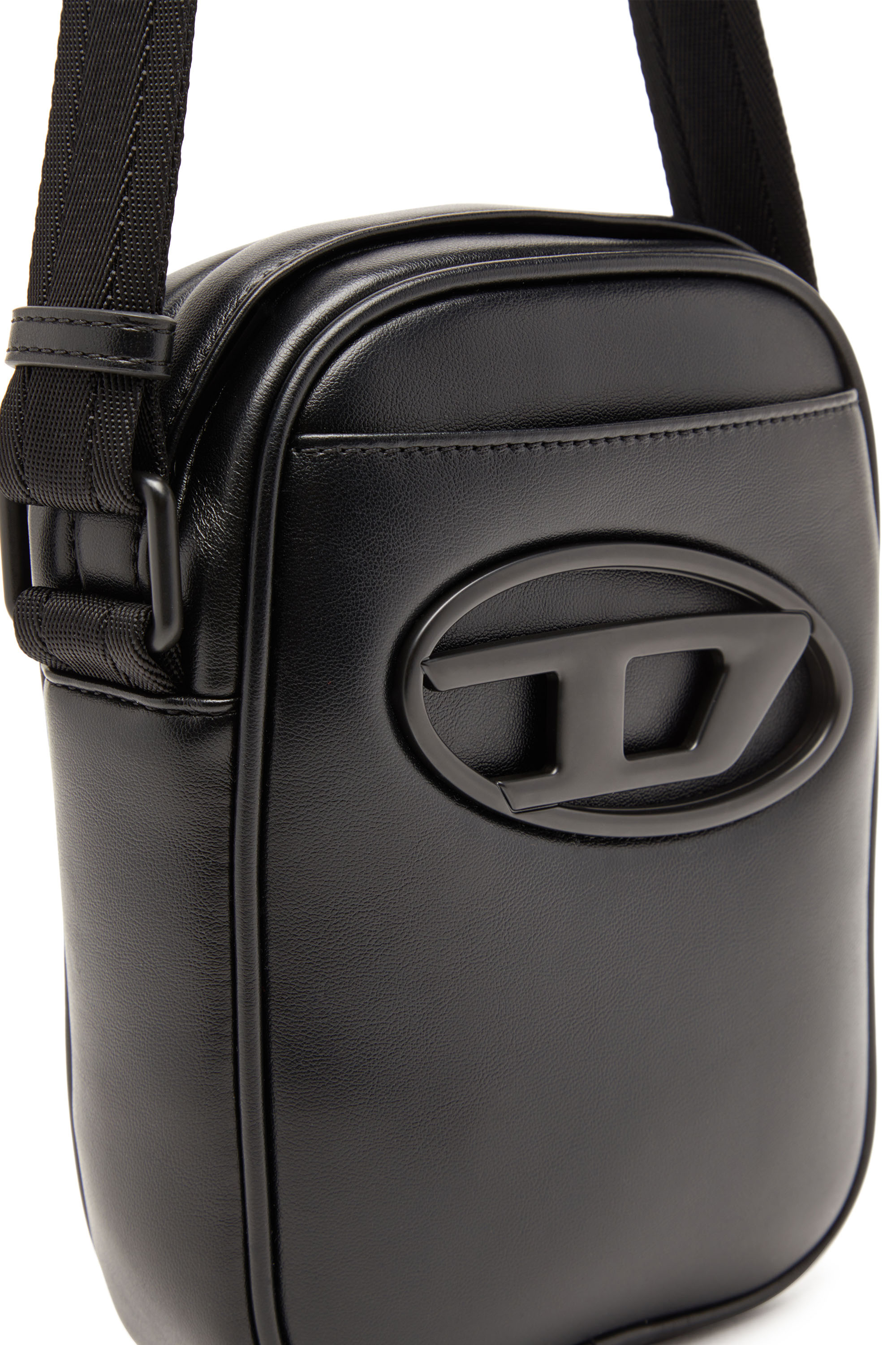 Diesel - HOLI-D CROSSBODY, Man's Holi-D-Crossbody bag in PU and neoprene in Black - 5