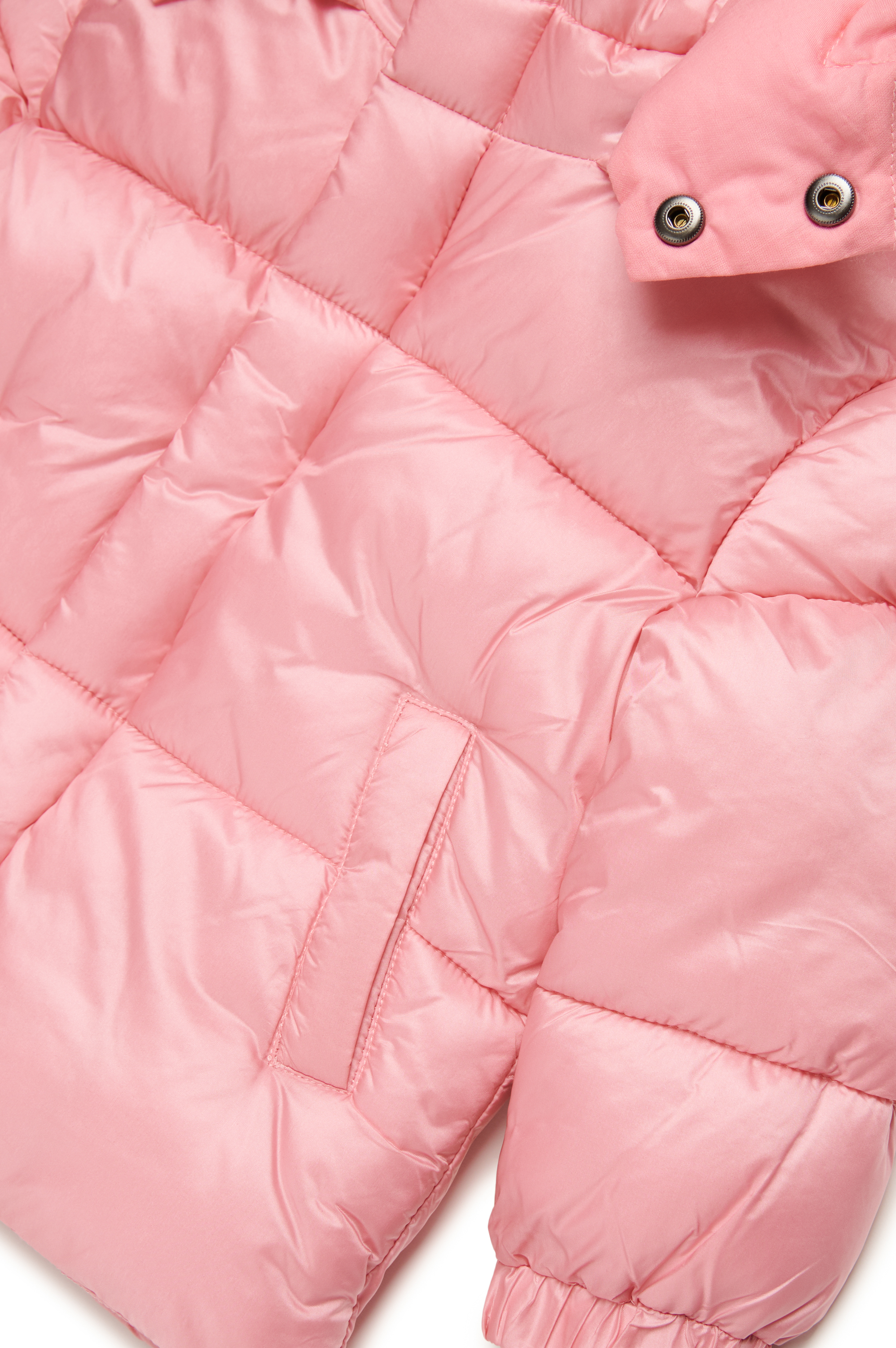 Diesel - JWROLFYSB, Unisex's Puffer jacket with Oval D patch in Pink - 4