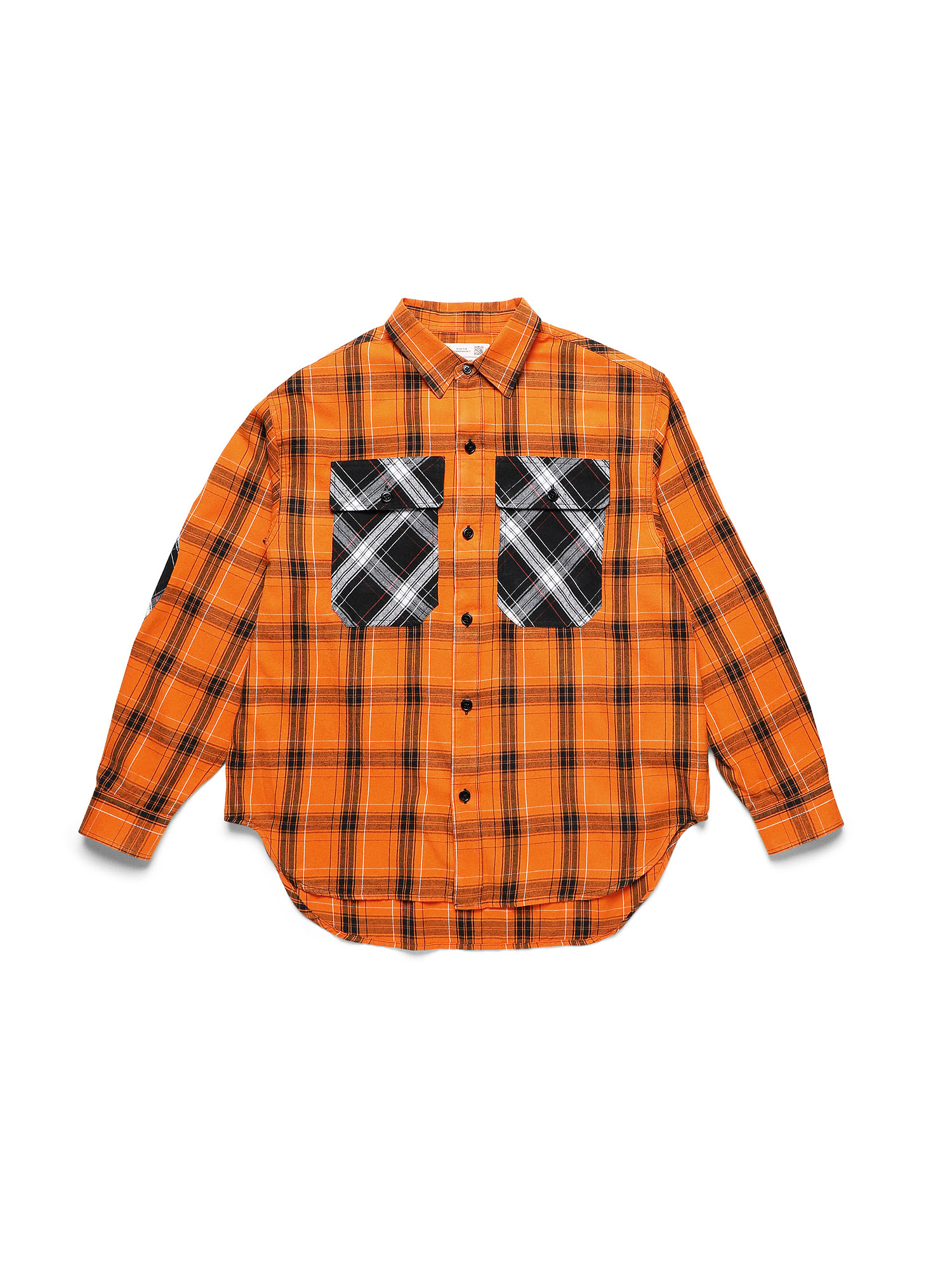 D-ANORACHECK, Orange Diesel - D-ANORACHECK, Orange - Shirts - Image 1