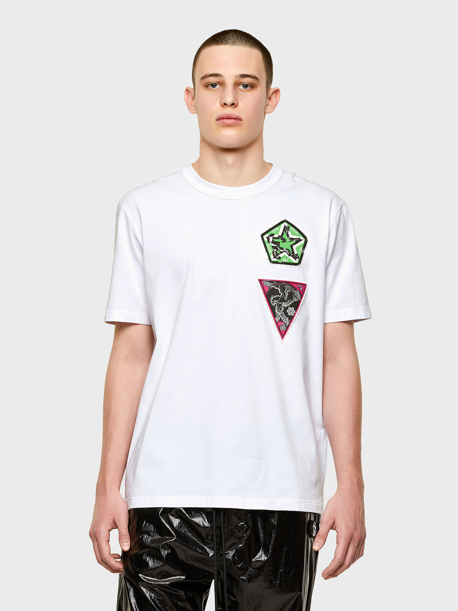 T-JUBIND-SLITS-E1, White Diesel - T-JUBIND-SLITS-E1, White - T-Shirts - Image 1