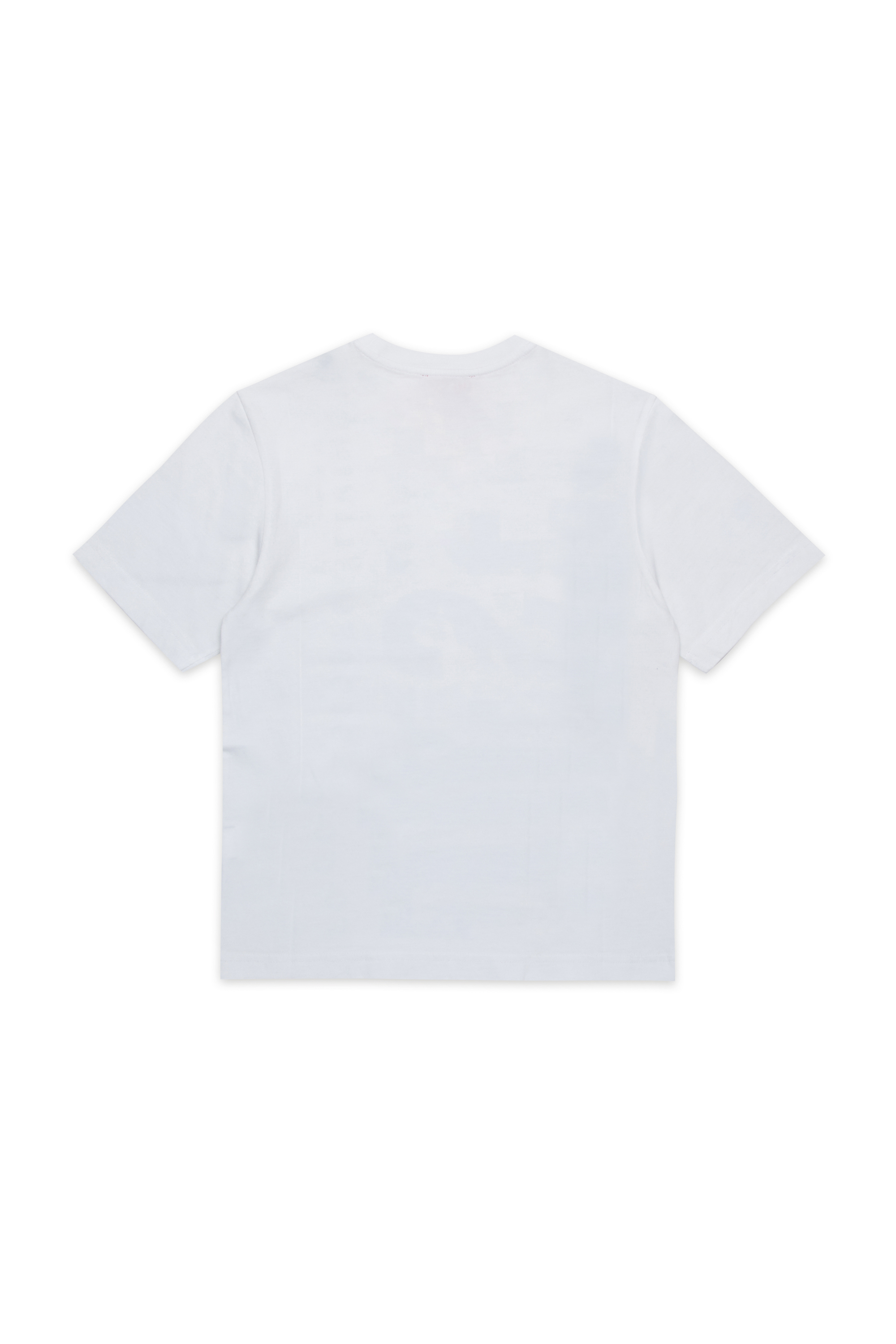 Diesel - TBOXTQ23 OVER, Man's Cotton t-shirt with logo print in White - 3