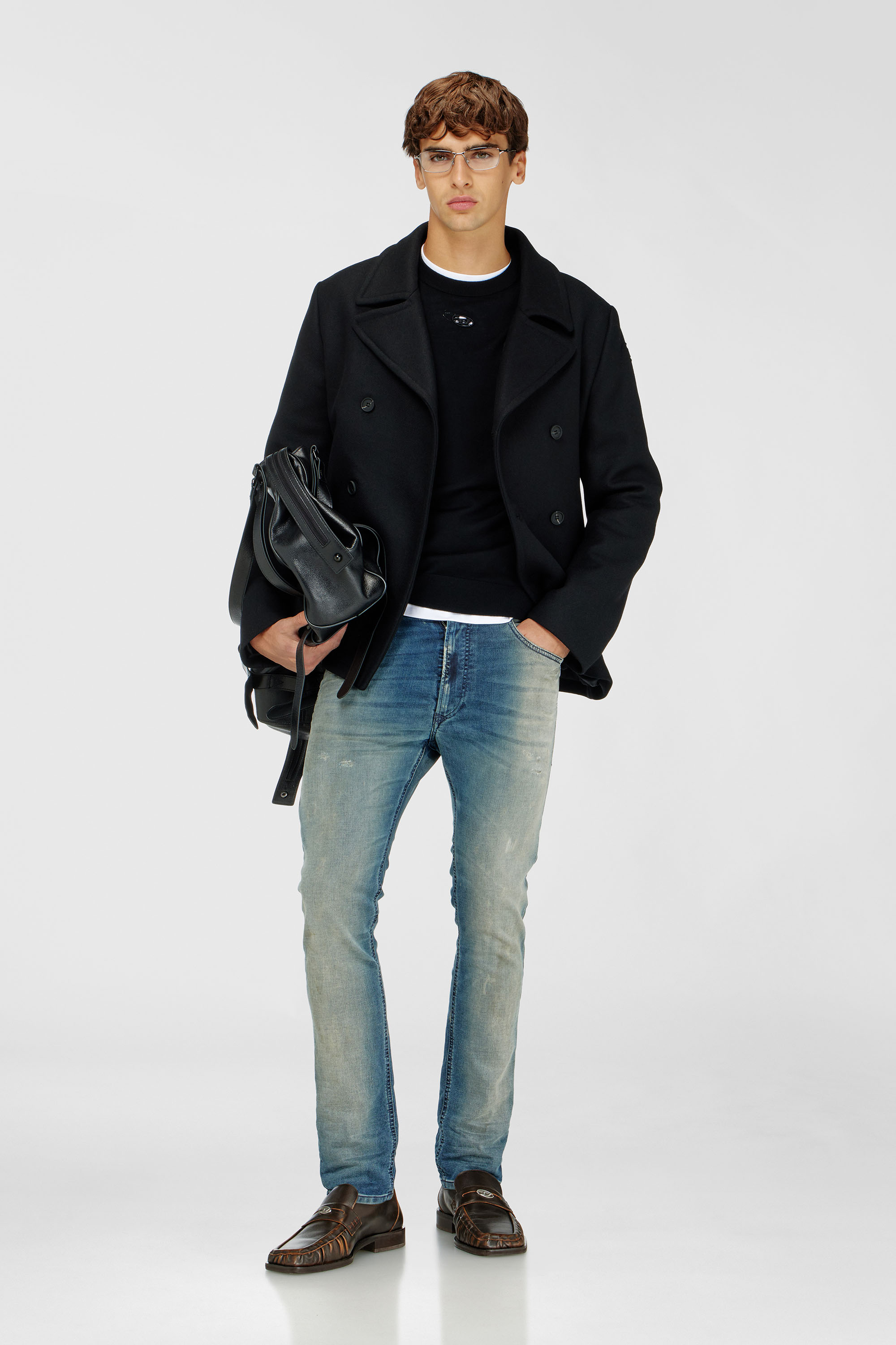 Diesel - Man's Regular 2032 D-Krooley-BW Joggjeans&reg; 06A04, Medium blue - 1