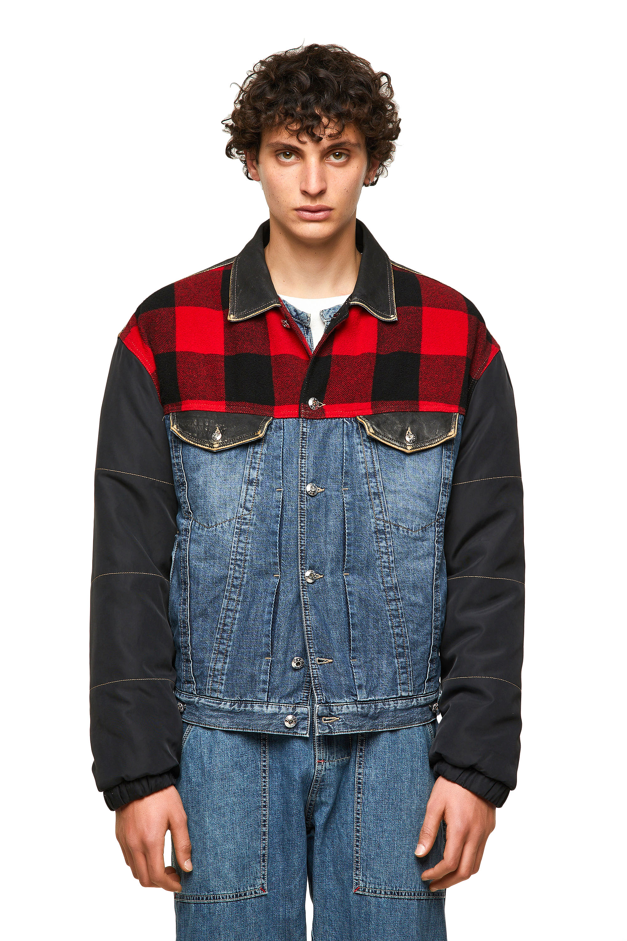DxD-J1, Blue/Black Diesel - DxD-J1, Blue/Black - Denim Jackets - Image 1