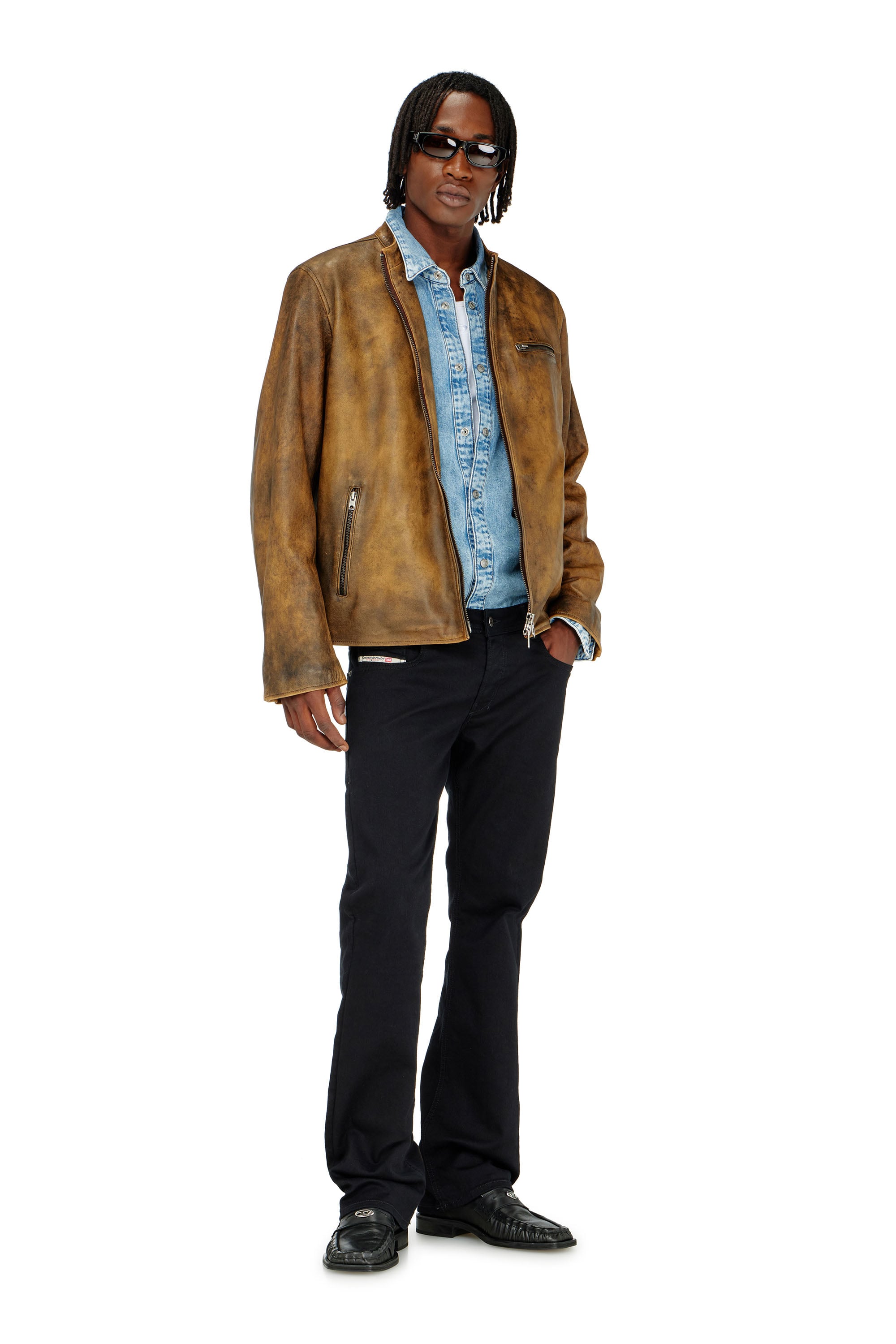Diesel - Man's Bootcut Jeans 2007 Zatiny 0688H, Black/Dark grey - 2