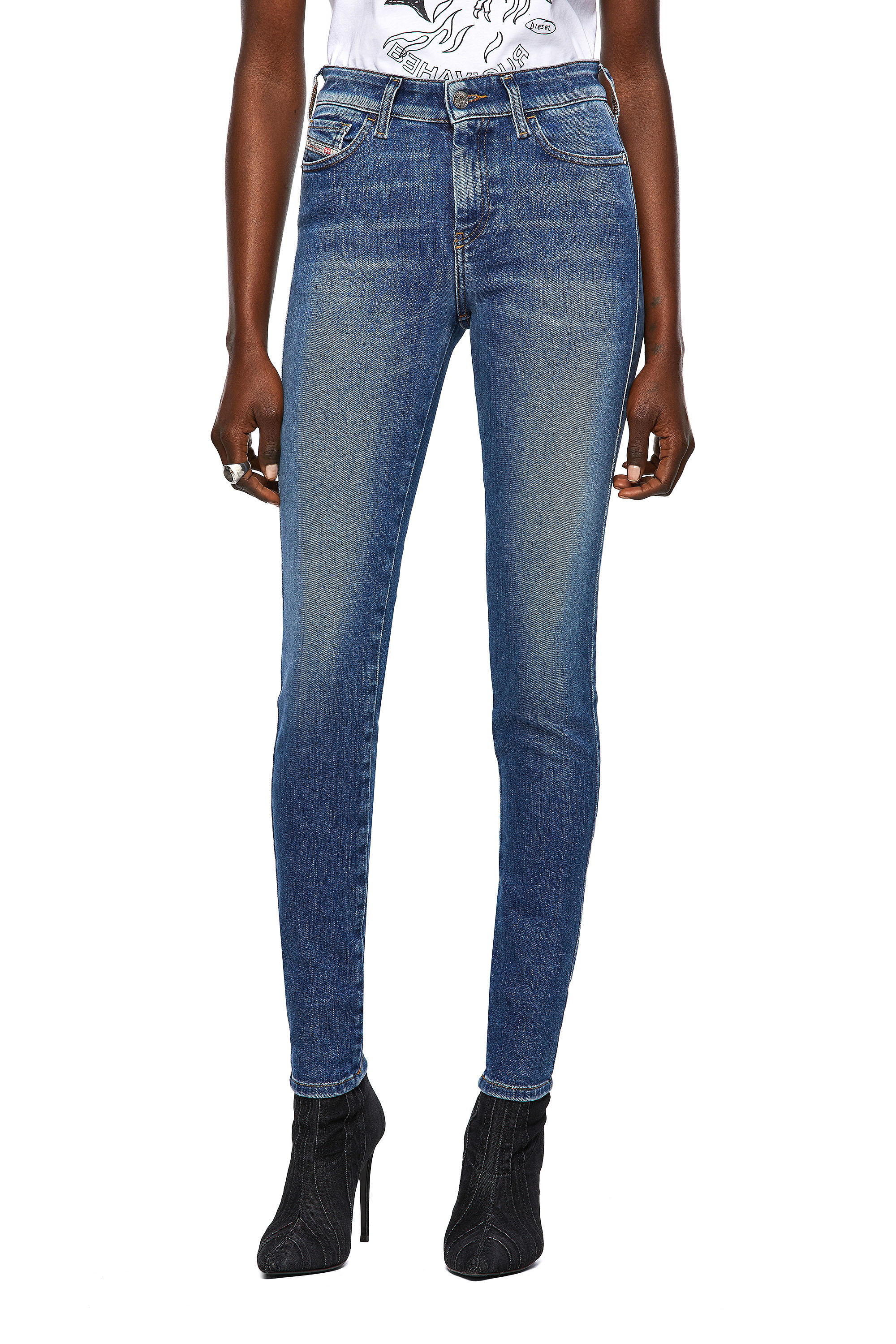 Slandy 009ZW, Medium blue Diesel - Slandy 009ZW, Medium blue - Jeans - Image 1