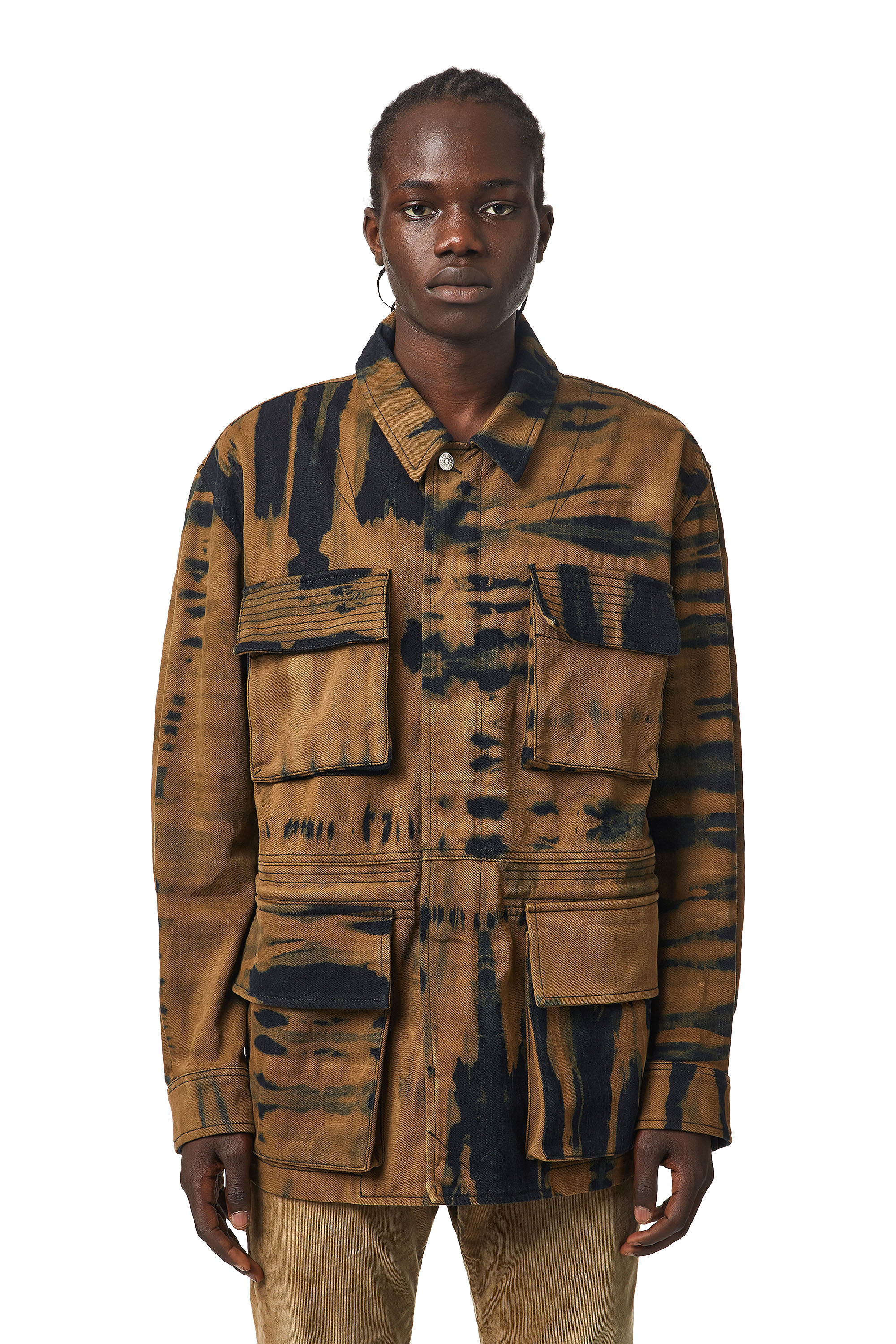 D-NOVO-SP1, Brown Diesel - D-NOVO-SP1, Brown - Denim Jackets - Image 1