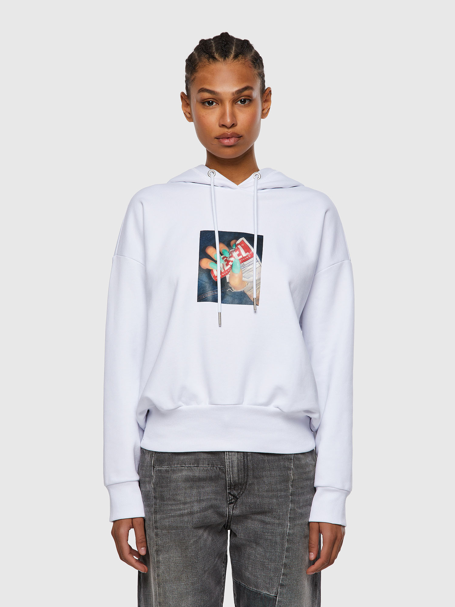 F-MAGDALENA-R1, White Diesel - F-MAGDALENA-R1, White - Sweaters - Image 1