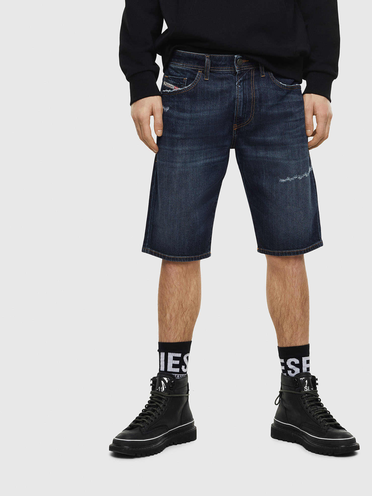 THOSHORT, Dark Blue Diesel - THOSHORT, Dark Blue - Shorts - Image 1