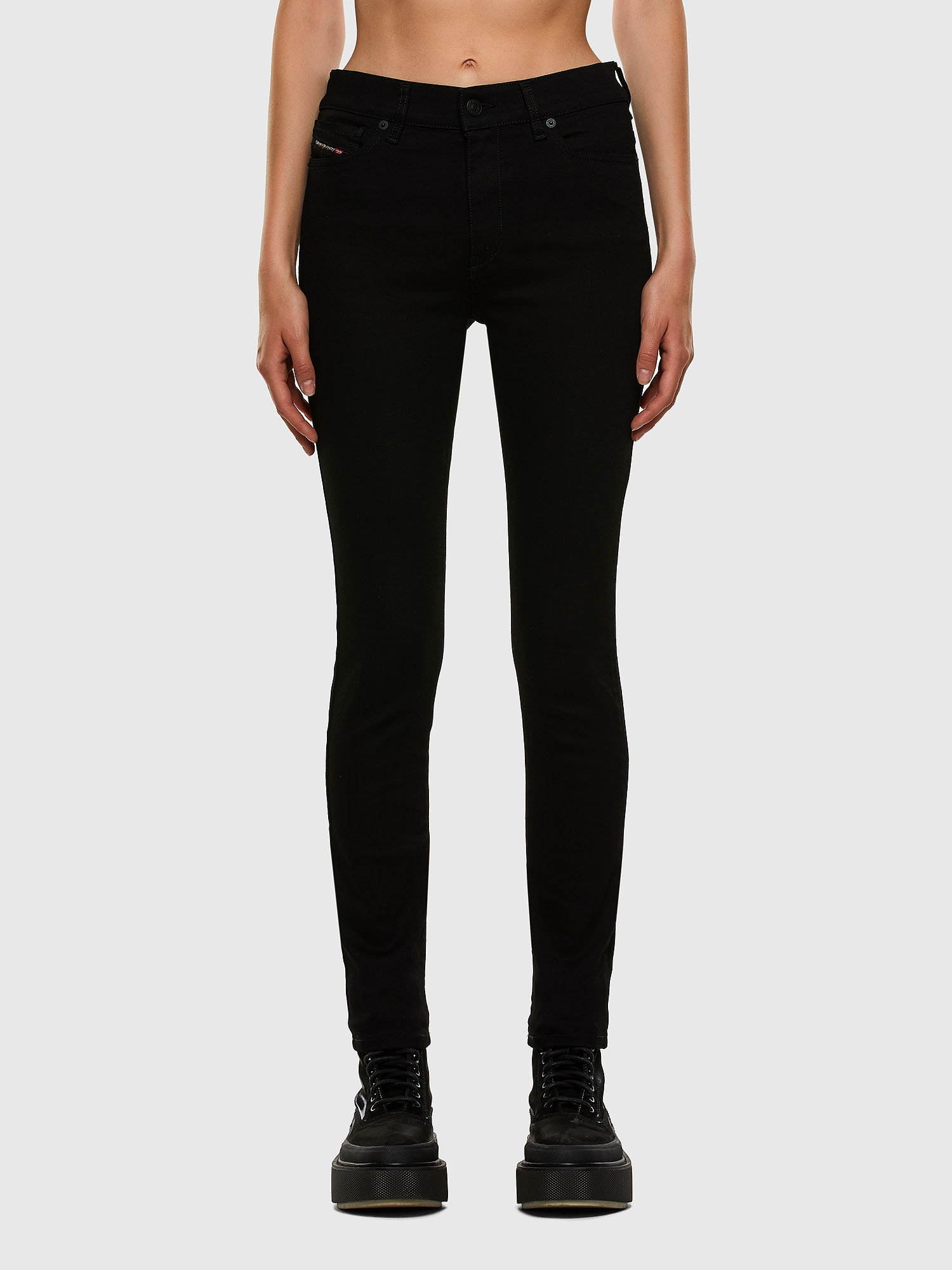 D-Roisin 069EF, Black/Dark grey Diesel - D-Roisin 069EF, Black/Dark grey - Jeans - Image 1
