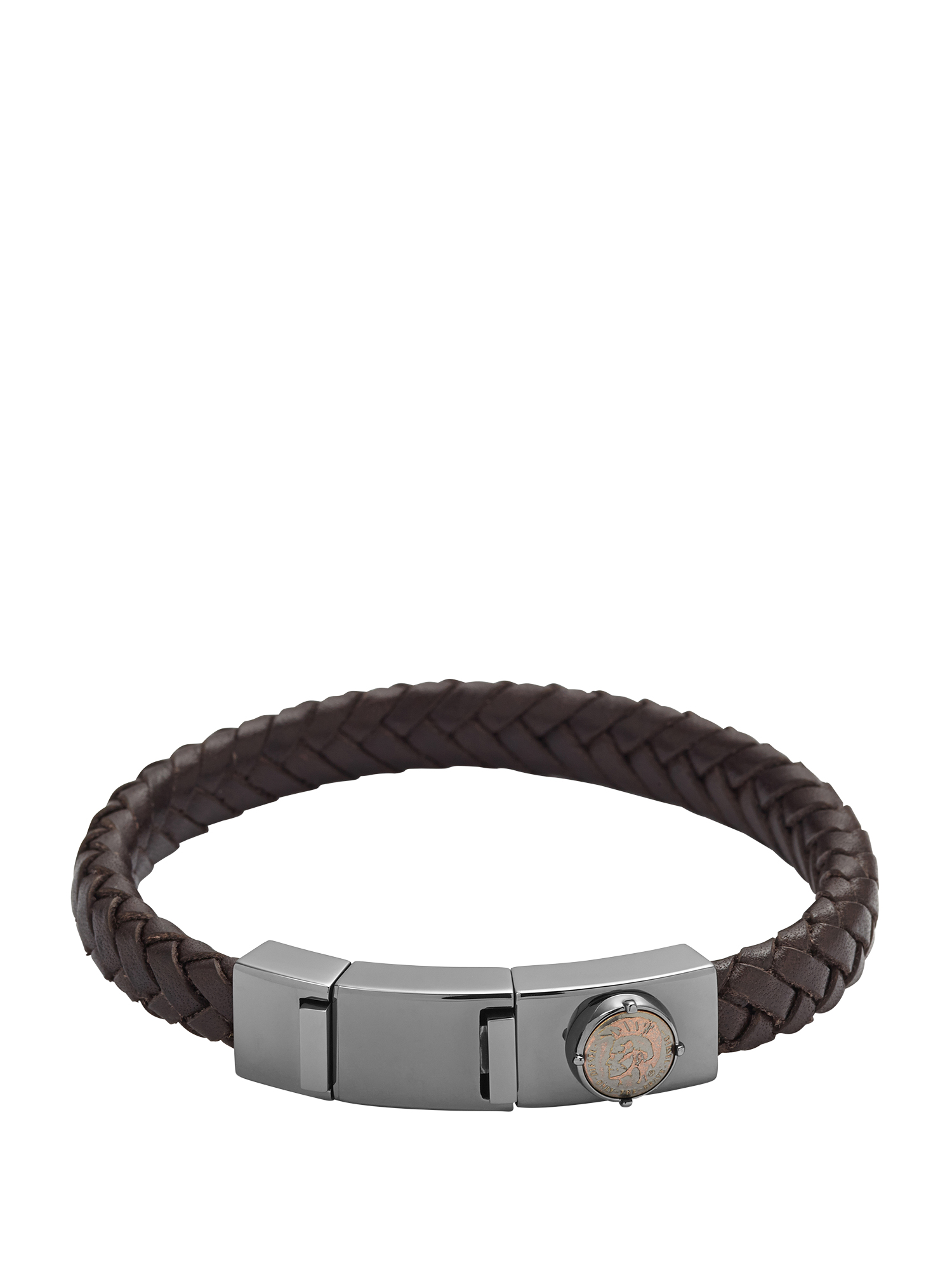 BRACELET DX0856, Dark Brown Diesel - BRACELET DX0856, Dark Brown - Bracelets - Image 1