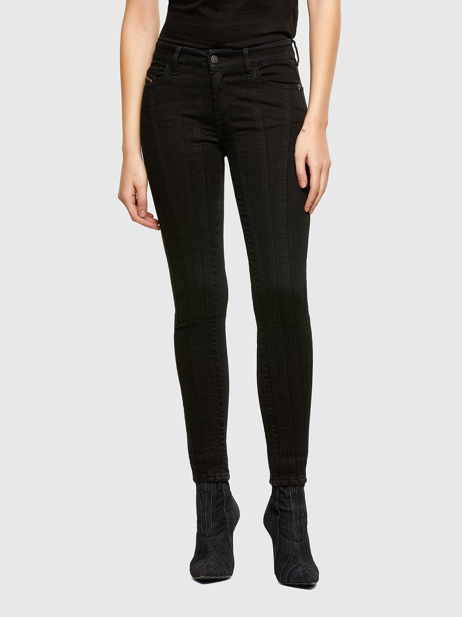 Slandy 069VP, Black/Dark grey Diesel - Slandy 069VP, Black/Dark grey - Jeans - Image 1