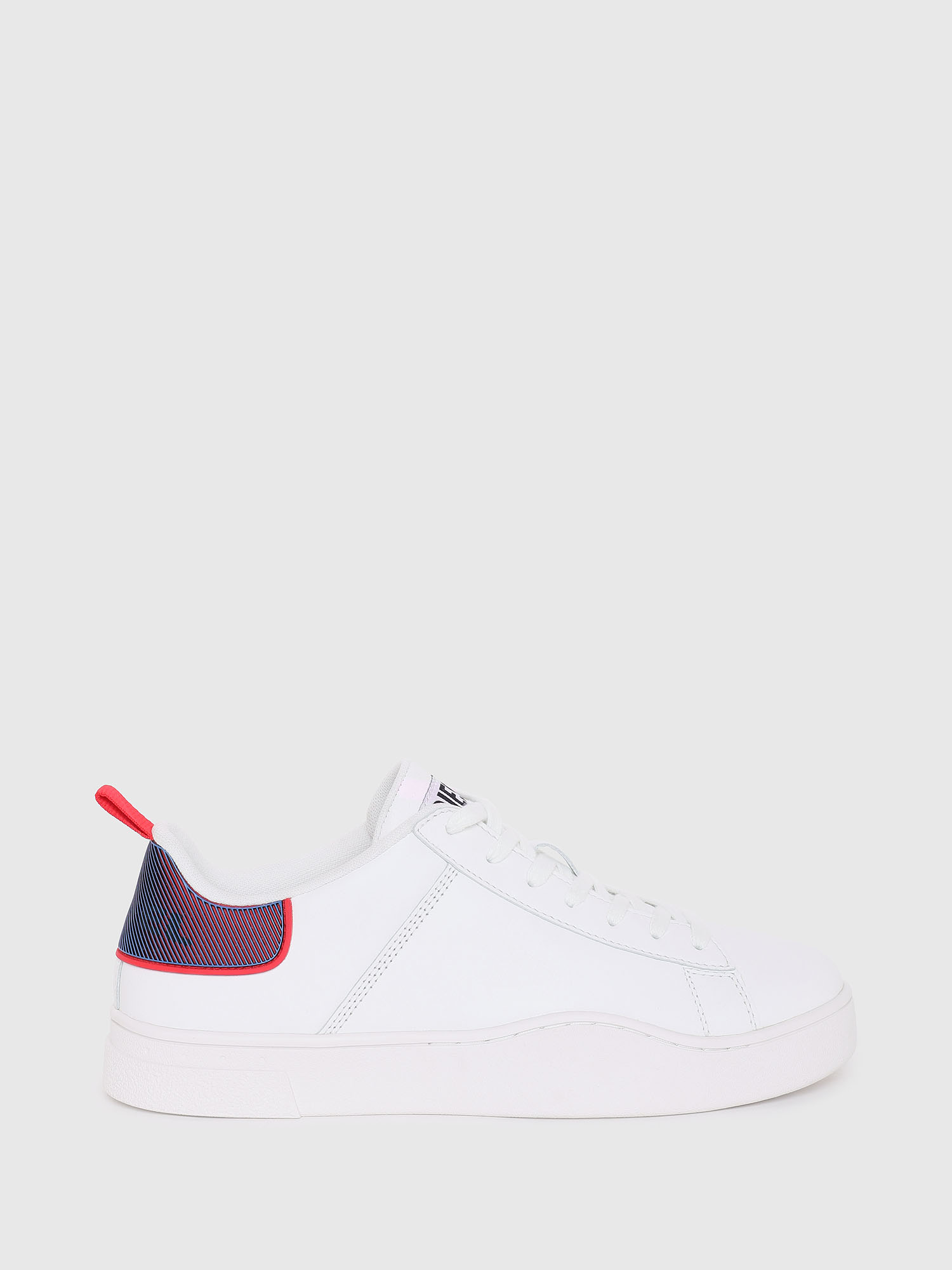 S-CLEVER LOW LACE, White/Red Diesel - S-CLEVER LOW LACE, White/Red - Sneakers - Image 1
