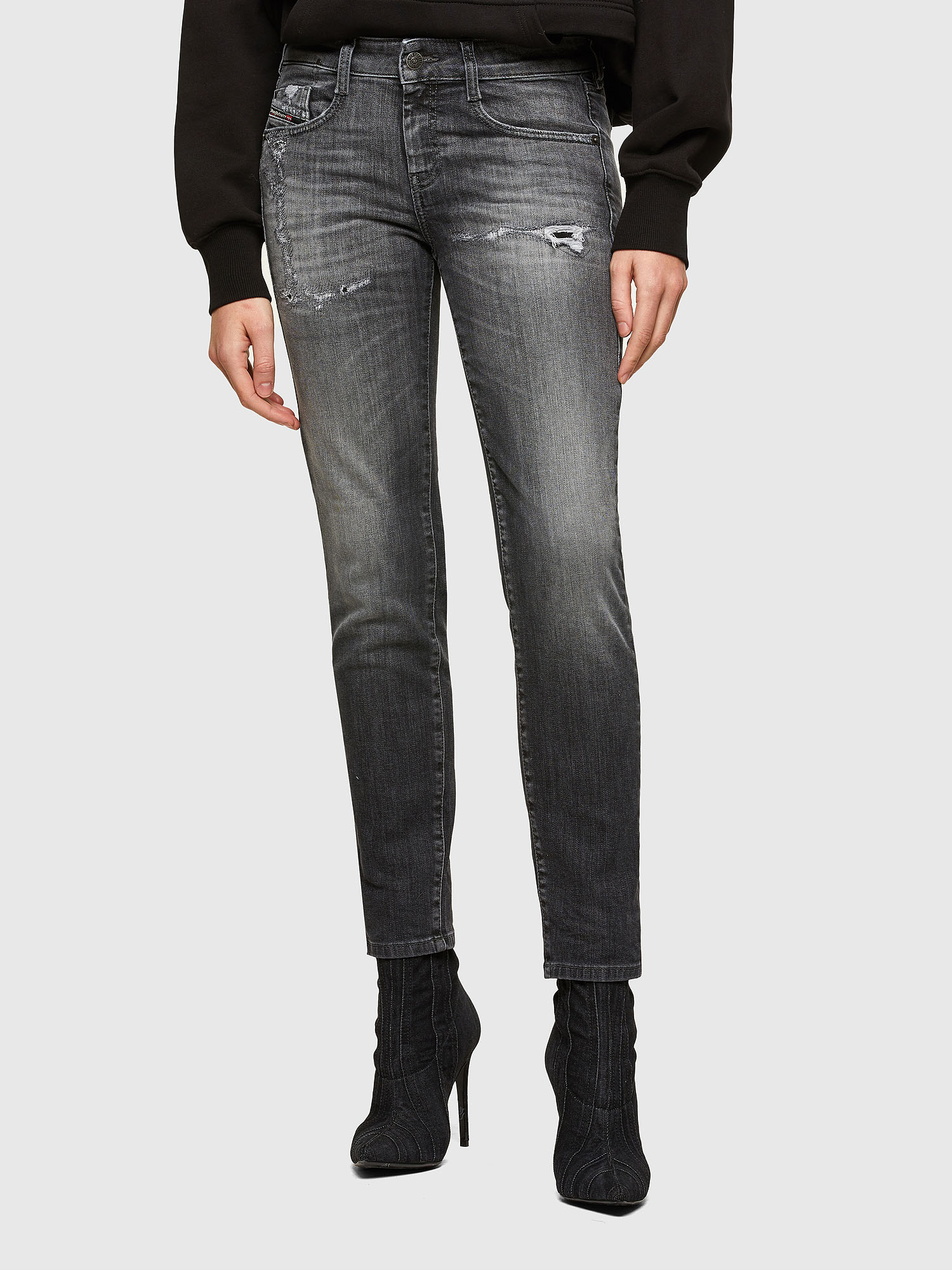 D-Ollies JoggJeans® 009QT, Black/Dark grey Diesel - D-Ollies JoggJeans® 009QT, Black/Dark grey - Jeans - Image 1