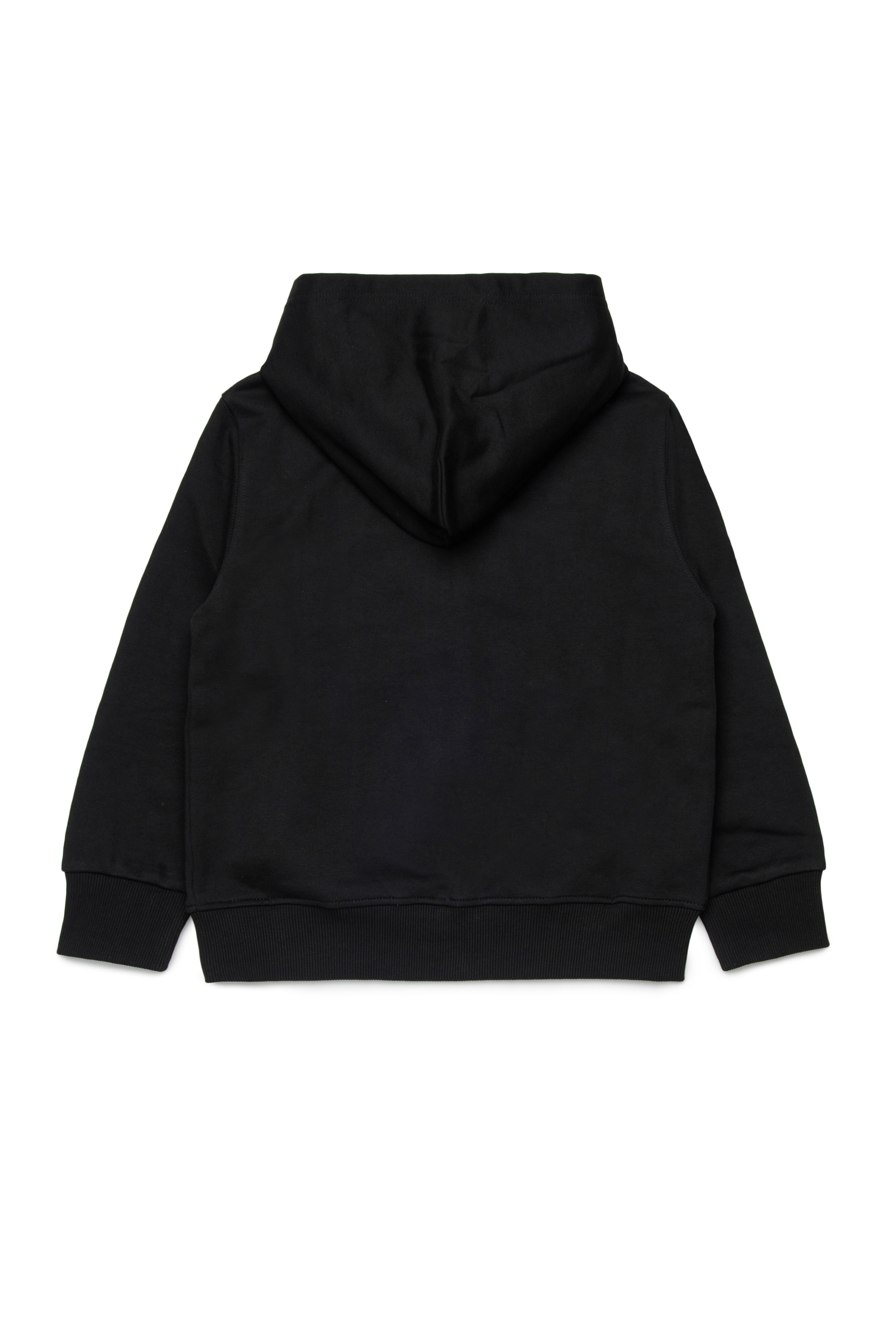 Diesel - SLOGY OVER, Man's Zipped hoodie with maxi print in Black - 2