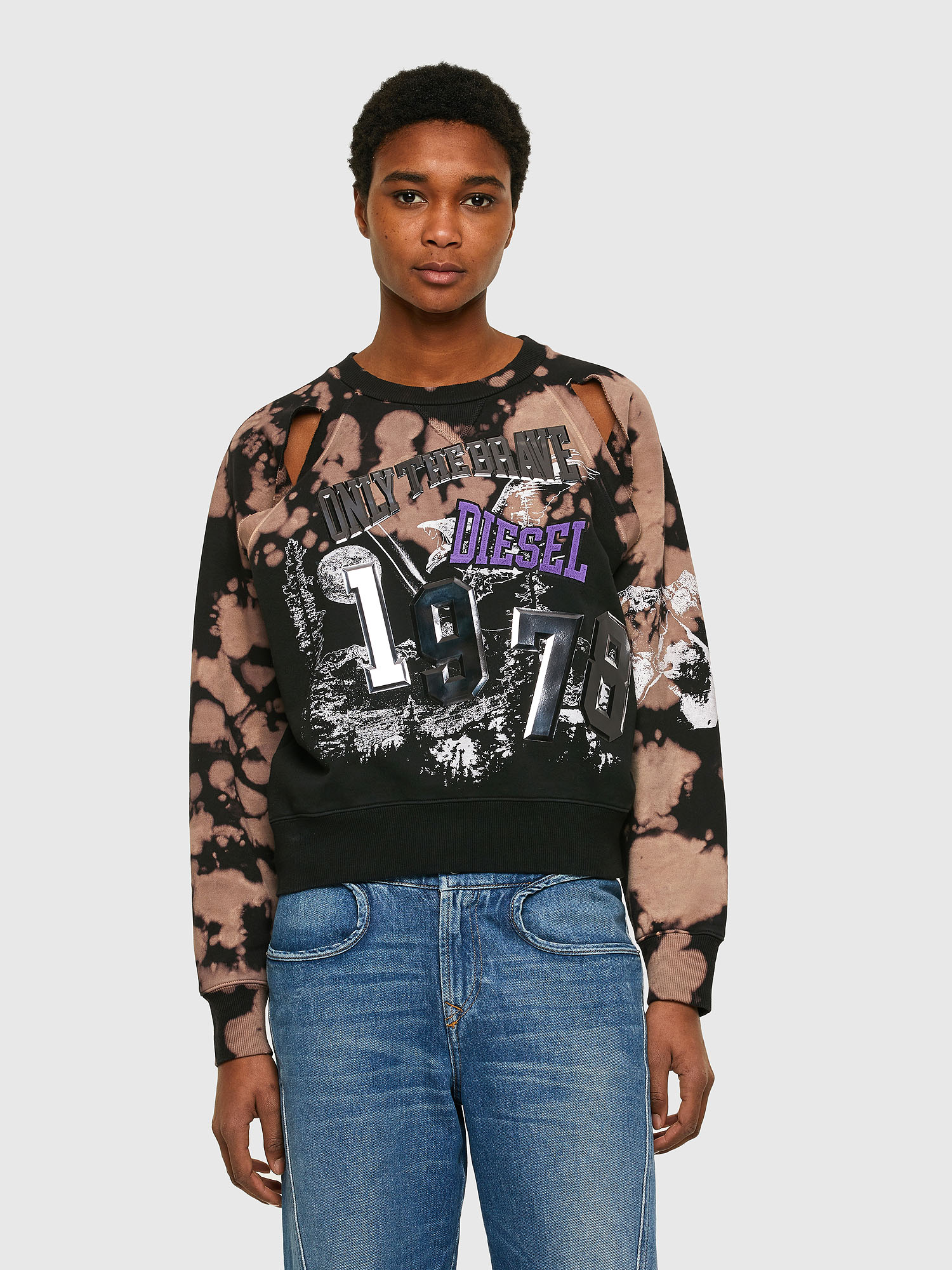 F-FABLE, Black/Pink Diesel - F-FABLE, Black/Pink - Sweaters - Image 1