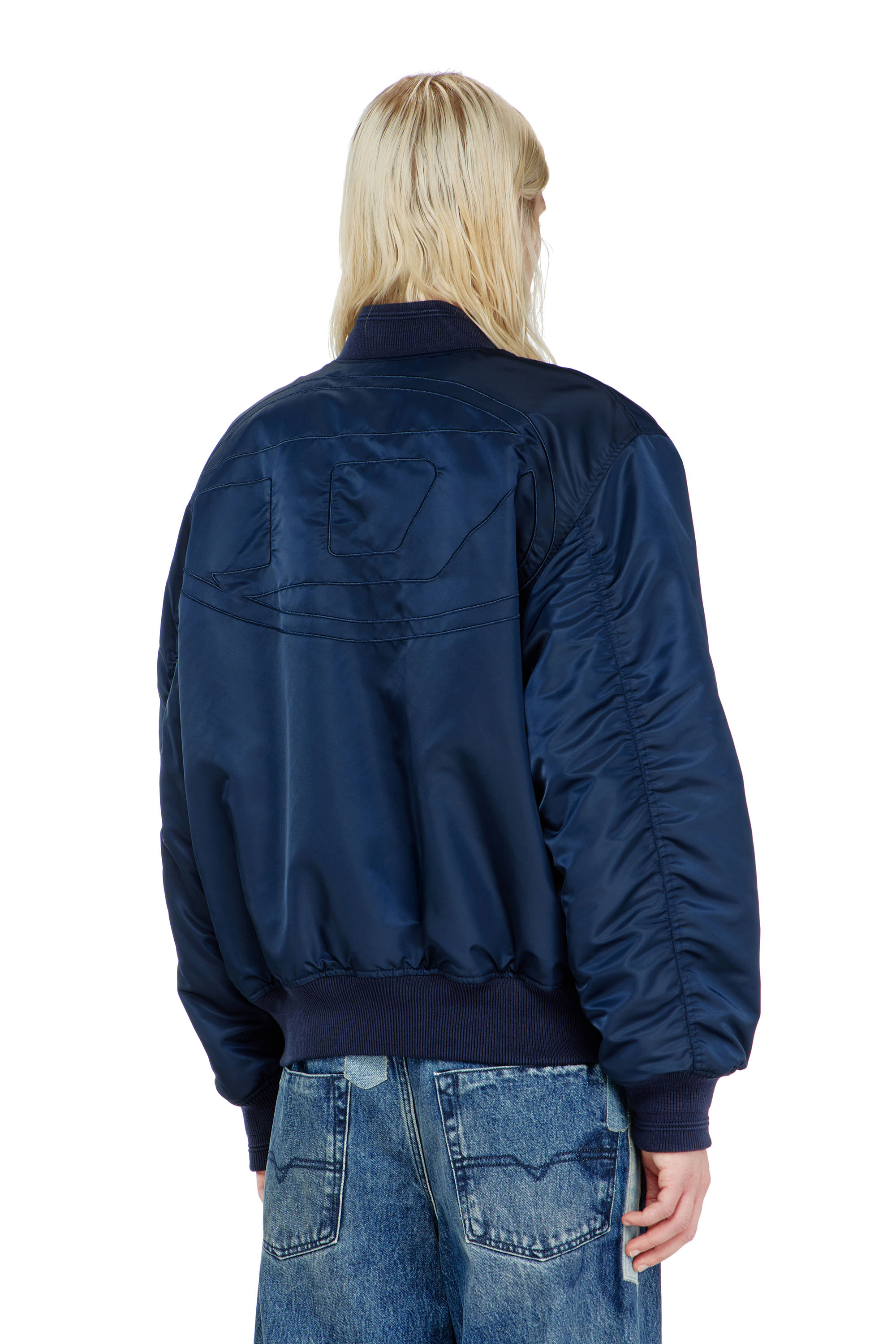 Diesel - W-TYPE-D1, Man's Padded bomber jacket with Oval D embroidery in null - 4