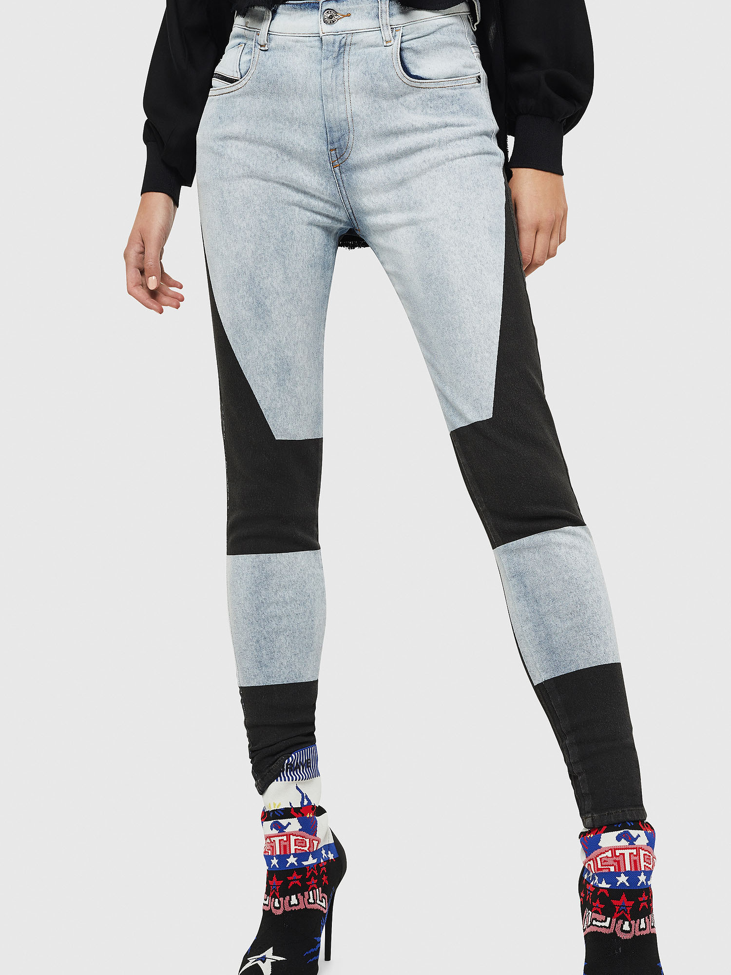 Slandy High 0890M, Light Blue Diesel - Slandy High 0890M, Light Blue - Jeans - Image 1