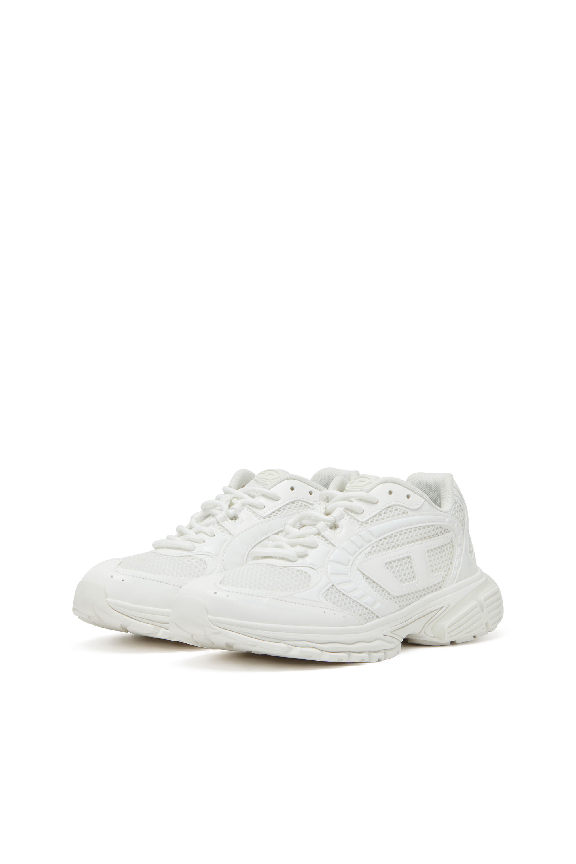 Diesel - S-PRO-V-DENSE LOW, Man's S-Pro-V-Dense-Mesh sneakers with Oval D logo in White - 8