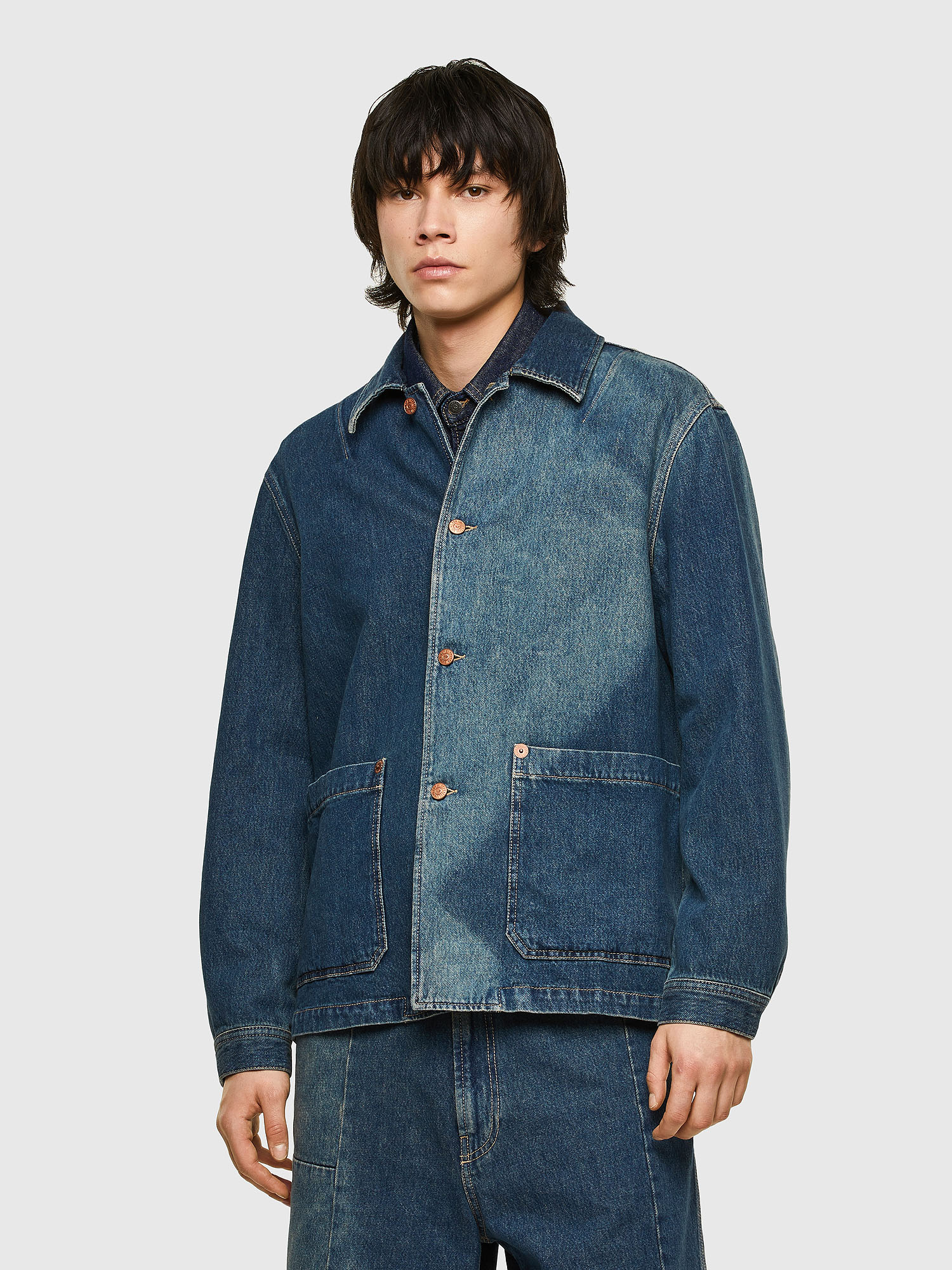 D-ROLK-SP, Blue Diesel - D-ROLK-SP, Blue - Denim Jackets - Image 1