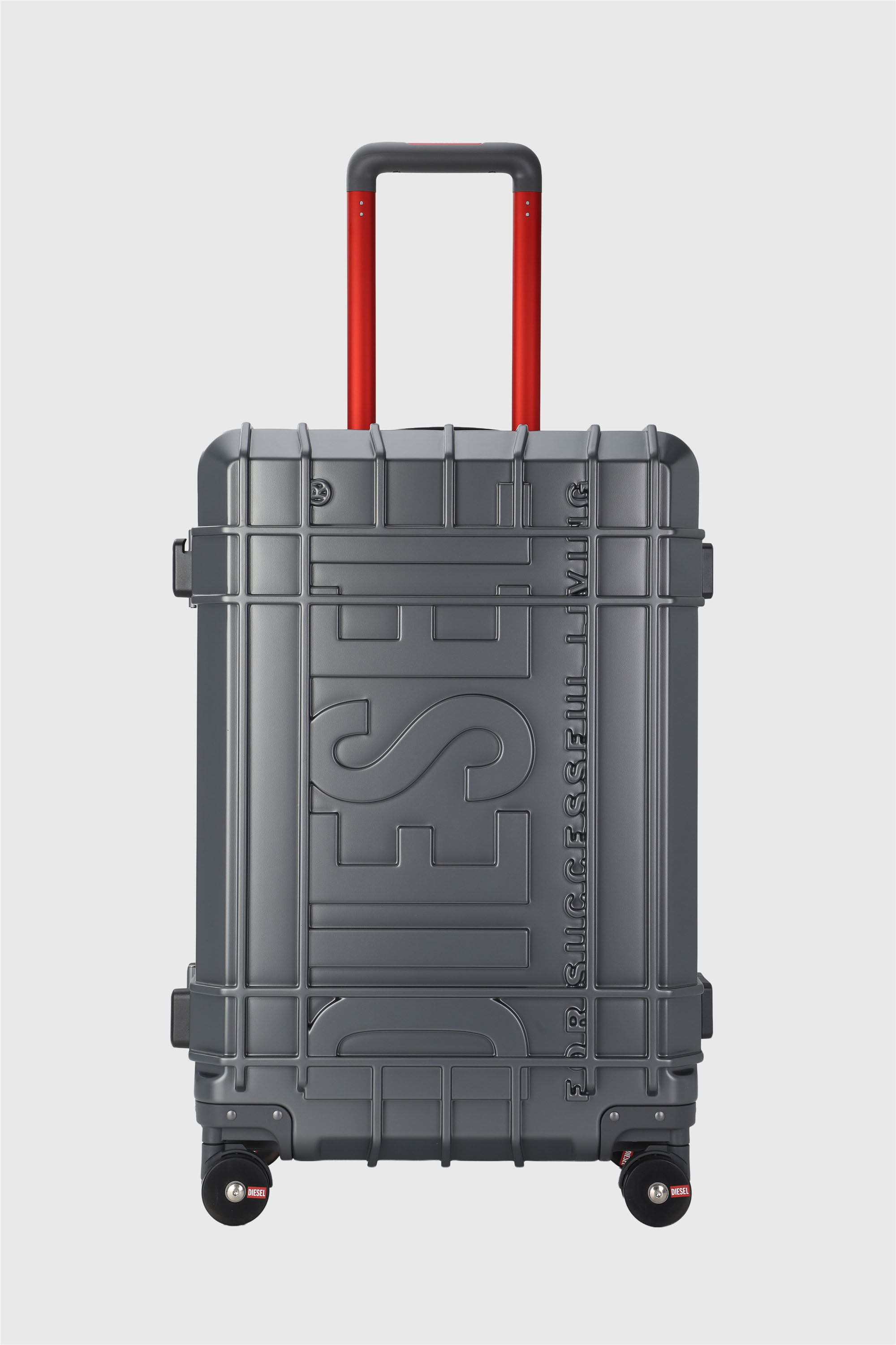 Diesel - DIESEL PC STRONG IMAGE TROLLEY- DSL003, Unisex's Rugged suitcase size M in Dark grey - 1