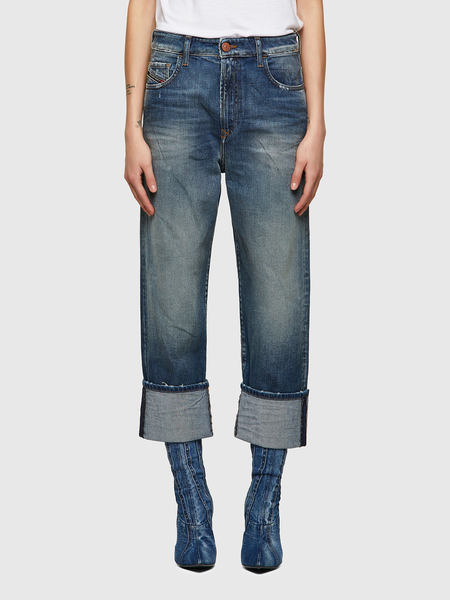 D-Reggy 009UA, Dark Blue Diesel - D-Reggy 009UA, Dark Blue - Jeans - Image 1