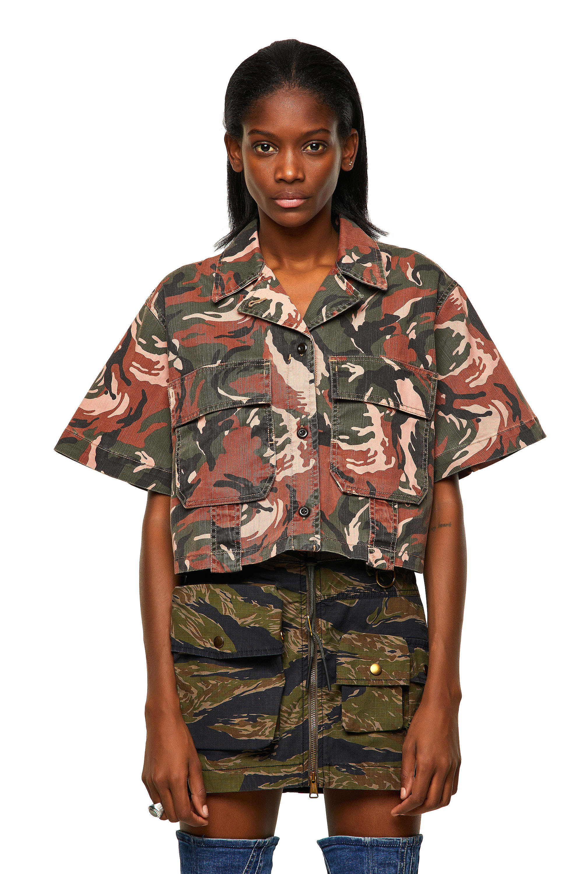 C-ADARA-CMF, Green/Pink Diesel - C-ADARA-CMF, Green/Pink - Shirts - Image 1