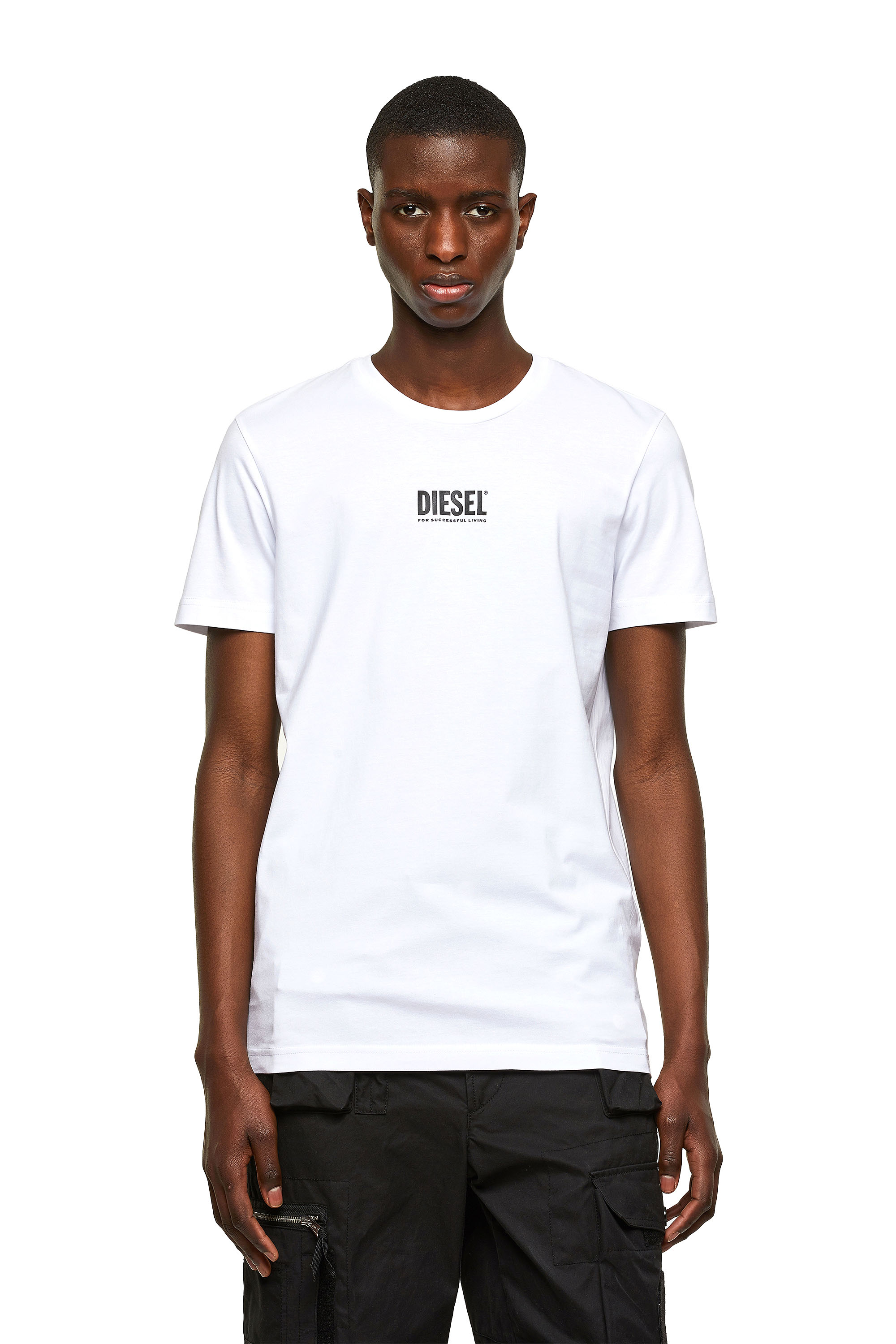 T-DIEGOS-SMALLOGO, White Diesel - T-DIEGOS-SMALLOGO, White - T-Shirts - Image 1