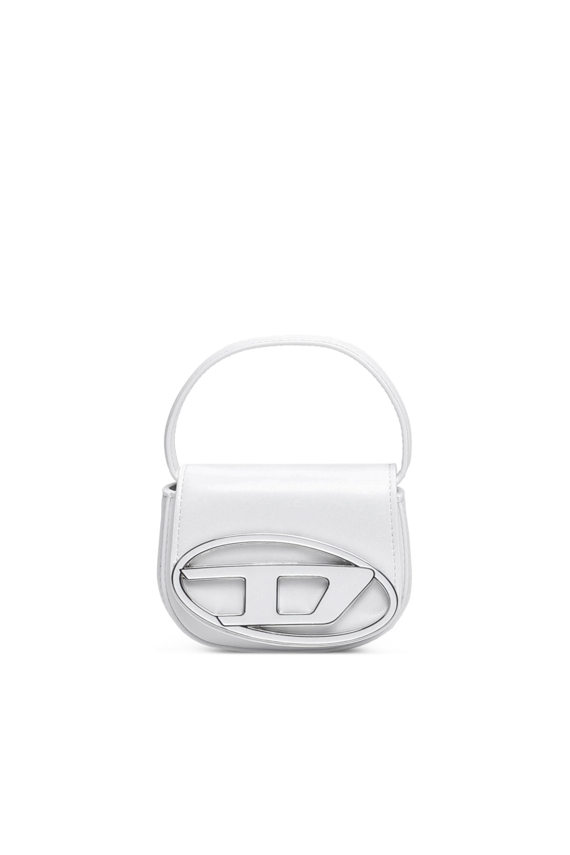 Diesel - 1DR XS, Woman 1DR XS-Iconic mini bag with D logo plaque in White - Image 1