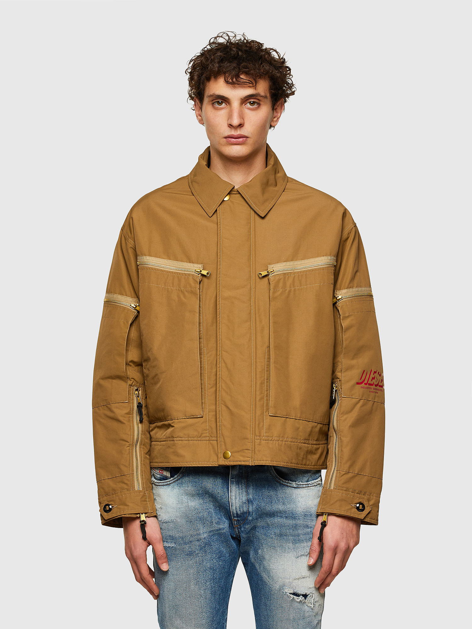 J-THOMPSON, Light Brown Diesel - J-THOMPSON, Light Brown - Jackets - Image 1