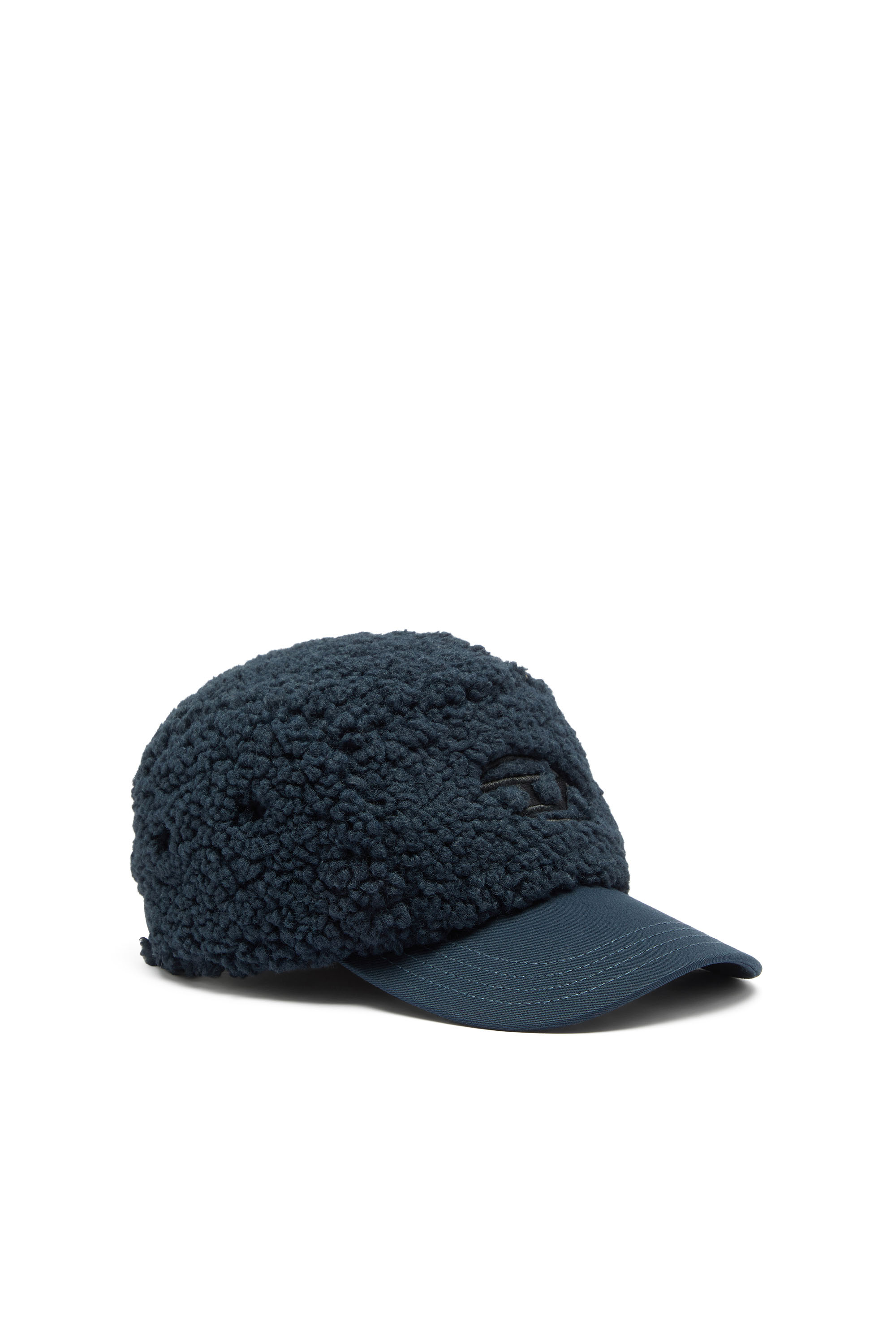 Diesel - C-TED, Man's Sherpa baseball cap with Oval D embroidery in null - 1